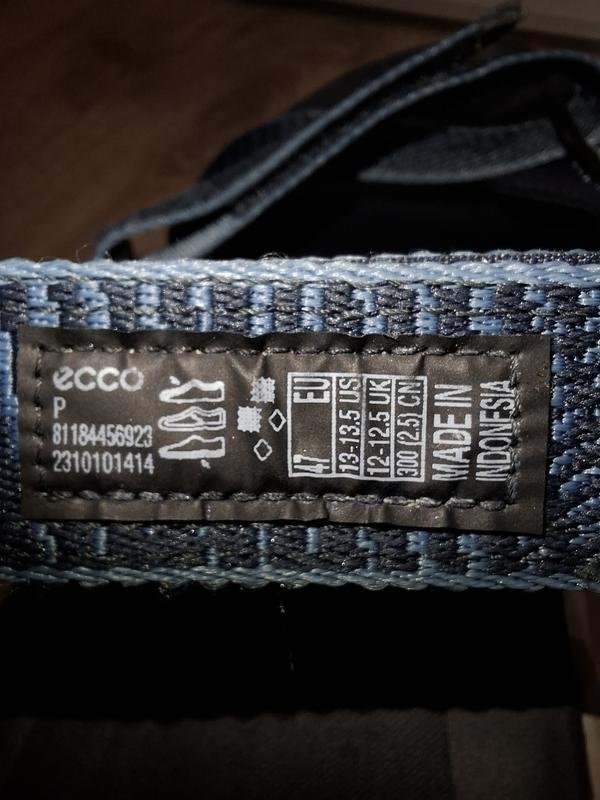 Men Ecco Sandals Grey Textile 47