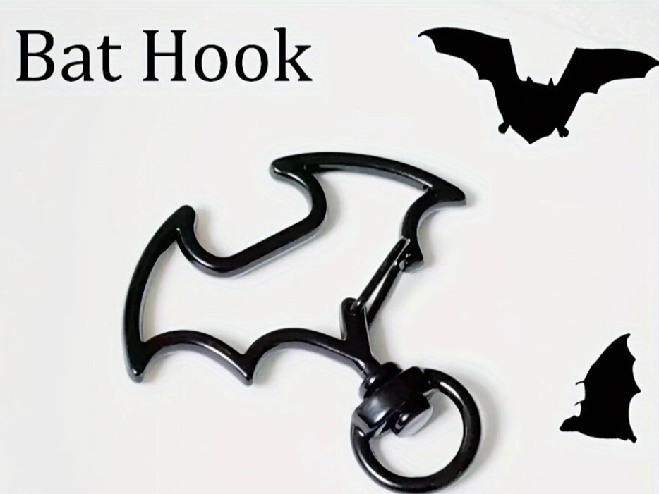 Metal Bats, Hearts, and Double Carabiners Clips Brand New CHOOSE COLOR