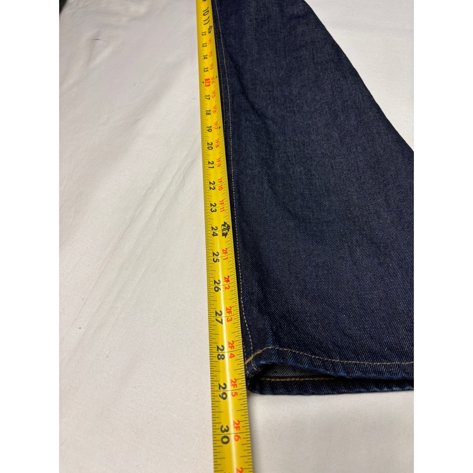 COS Regular Straight Leg Mid Rise Jeans Mens 29/30 Indigo Selvedge 100% Cotton