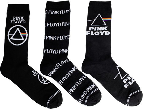 Pink Floyd – Perri’s – Pink Floyd – Crew Socks (3 Pack Collector Guitar Shape Ti