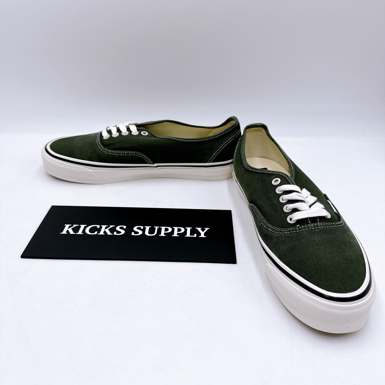 Vans LX Authentic 44 Premium Duck Canvas Kelp Green VN000EBNKEL US 5-11