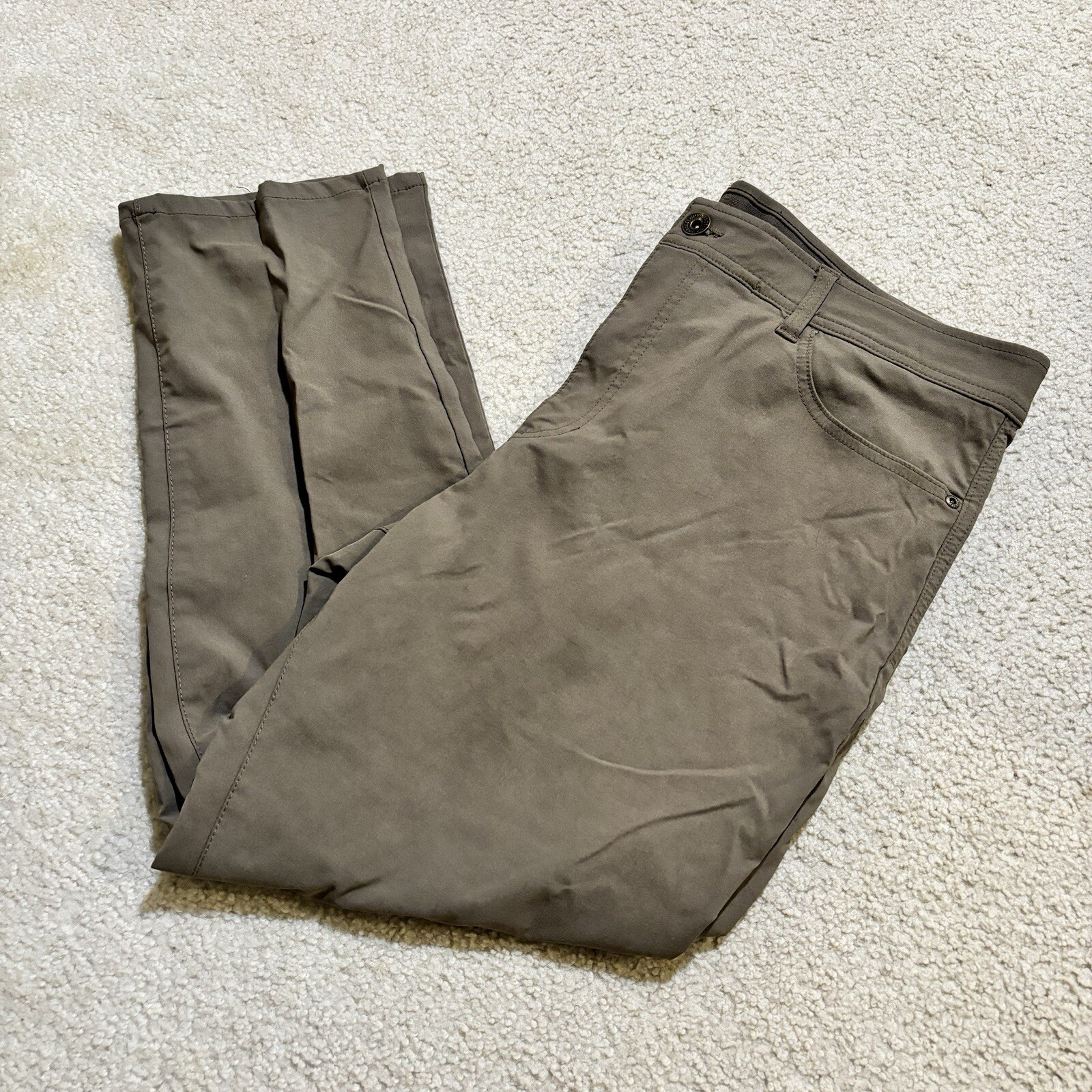 Weatherproof Vintage Men’s Tech Pant 38×29 Casual Khaki Pants Travel Tan