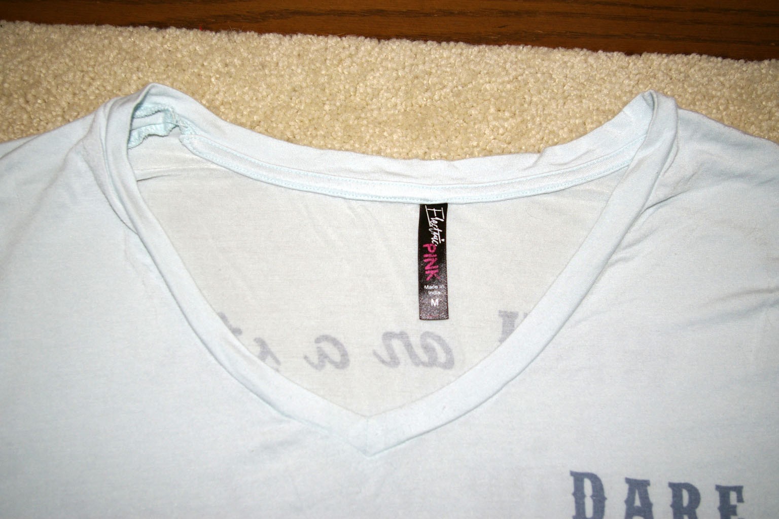 Electric Pink Positive Graphics T-Shirts Juniors M Be Free/Dare to Dream 2-Pc
