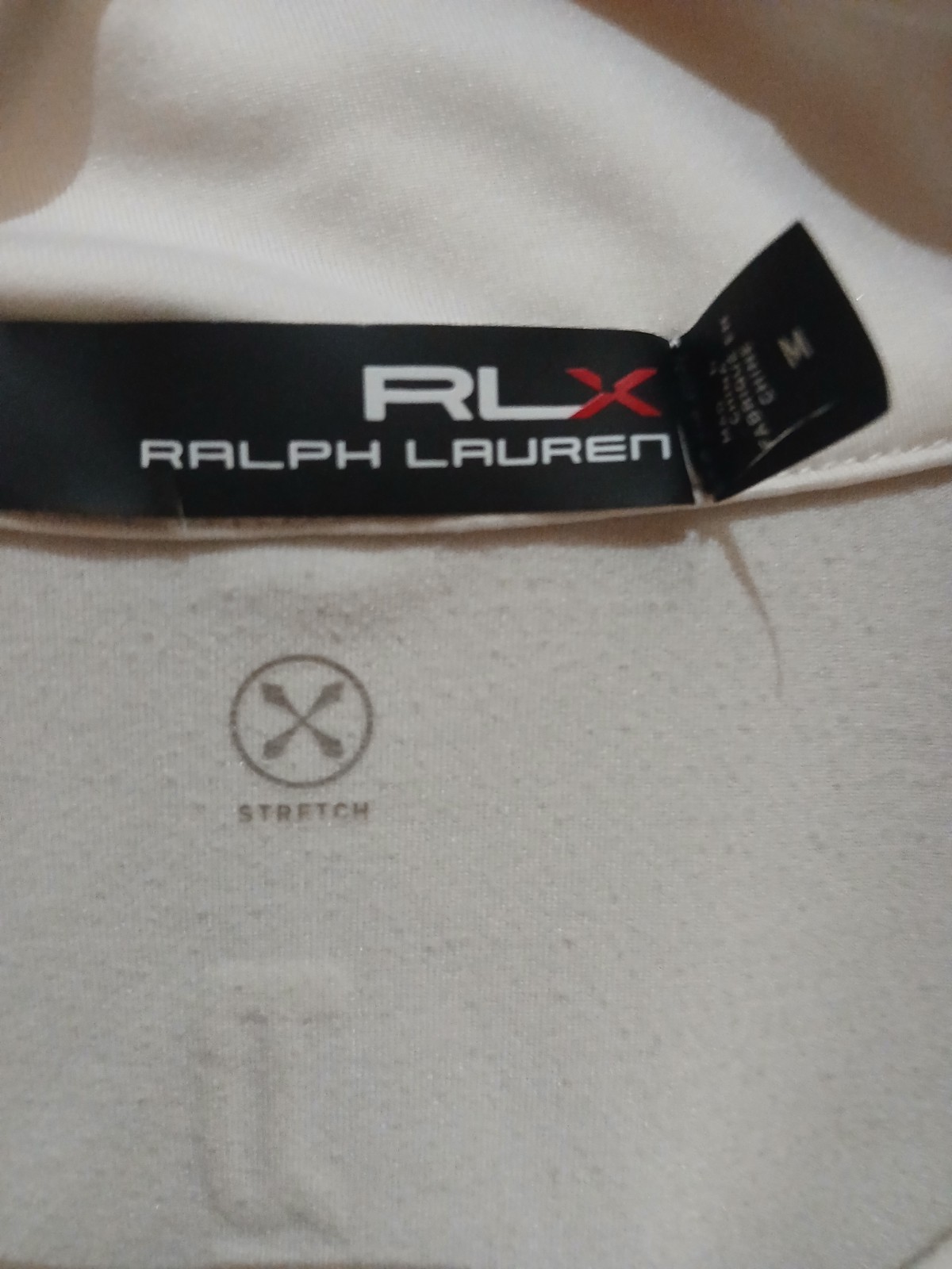 RLX Ralph Lauren Quarter Zip Pullover Mens Size M White Performance Golf Shirt