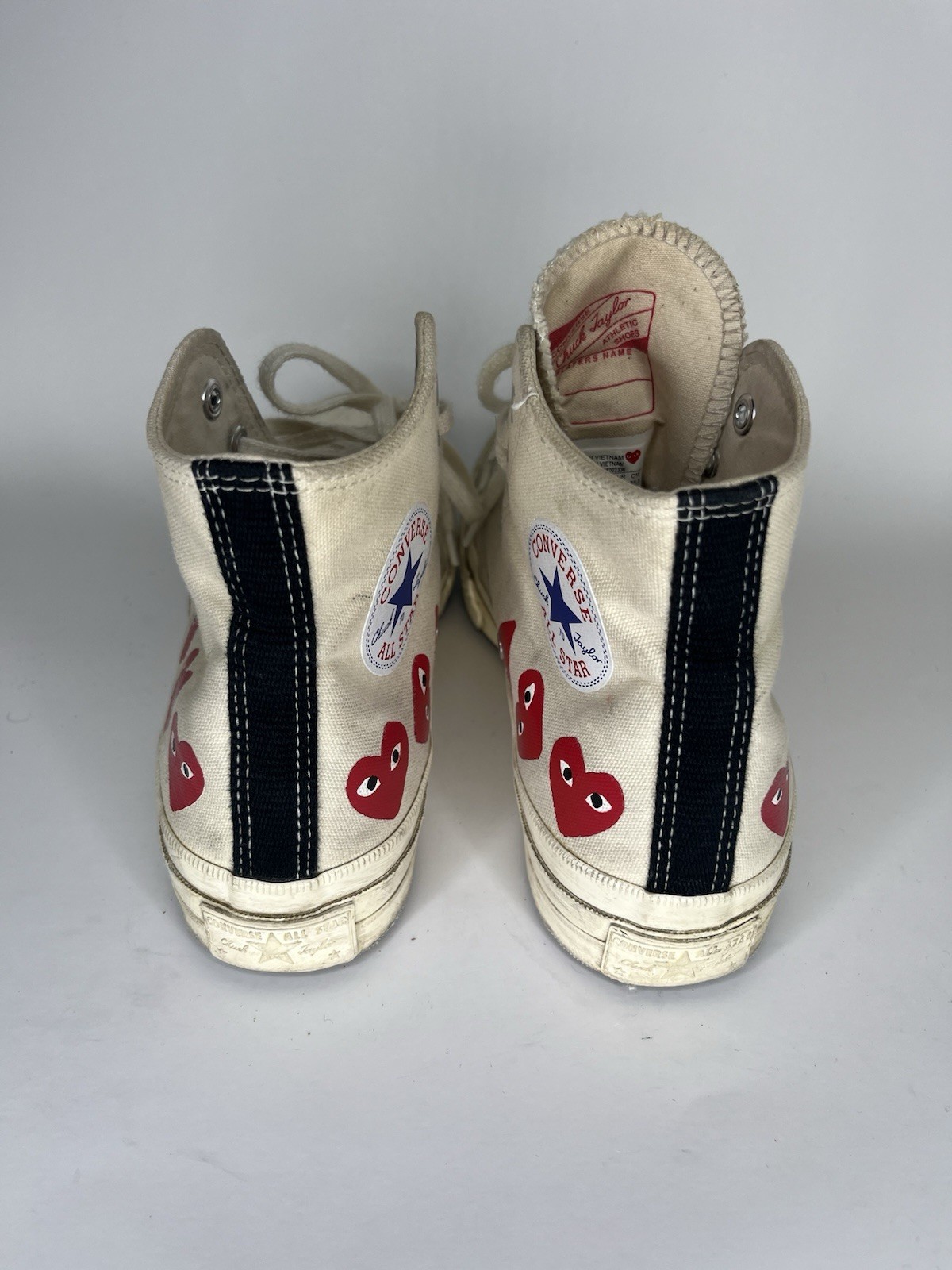 Converse Comme des Garçons Play x Chuck 70 Top High Multi Heart Men Size 40 US 7