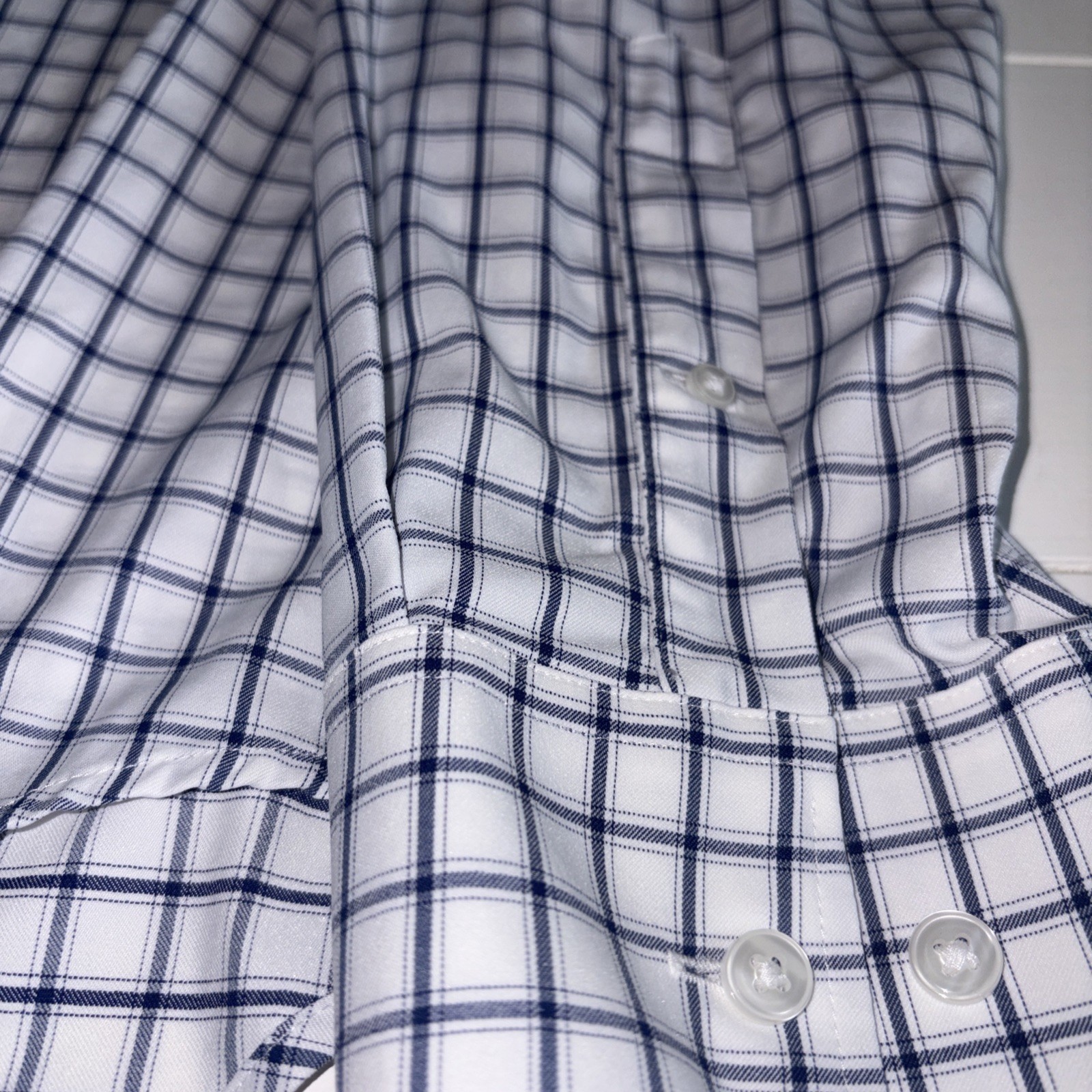 Bonobos Men’s Slim Fit Button-Down Tech Dress Shirt, Blue, Size XXL NWT NEW