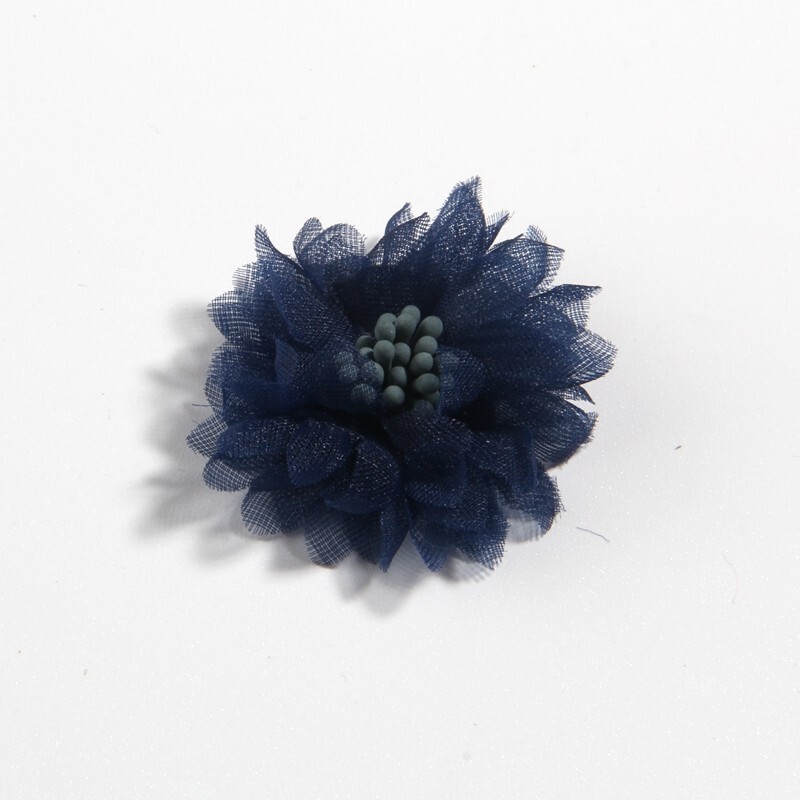 4CM 1.5″ Mini Chiffon Fabric Flower For Hair Accessories Artificial Hair Flowers