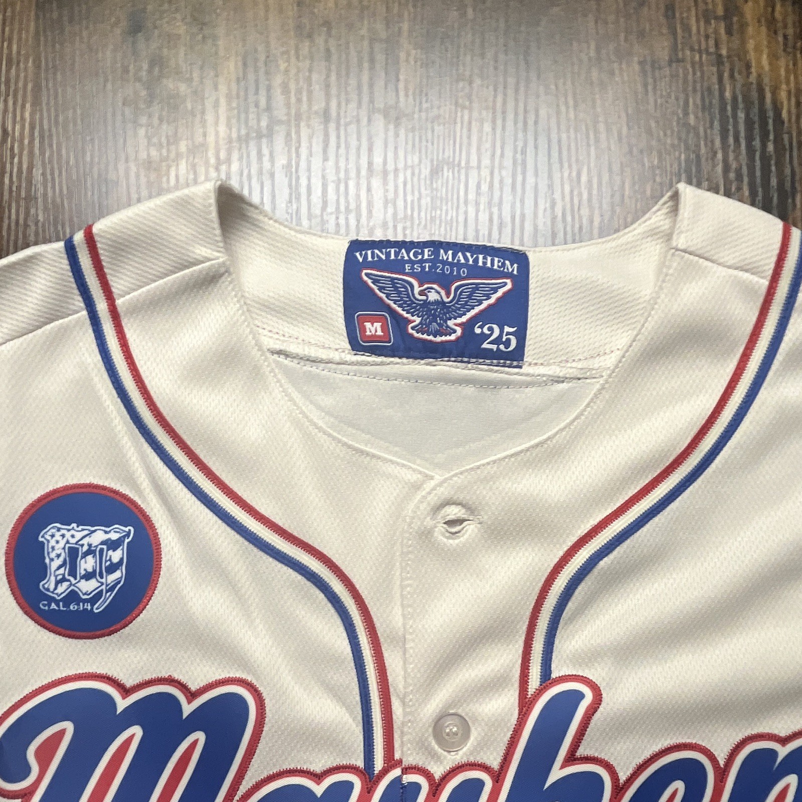 CrossFit Mayhem Baseball Jersey #25 Size M CrossFit Games 25 Brand New