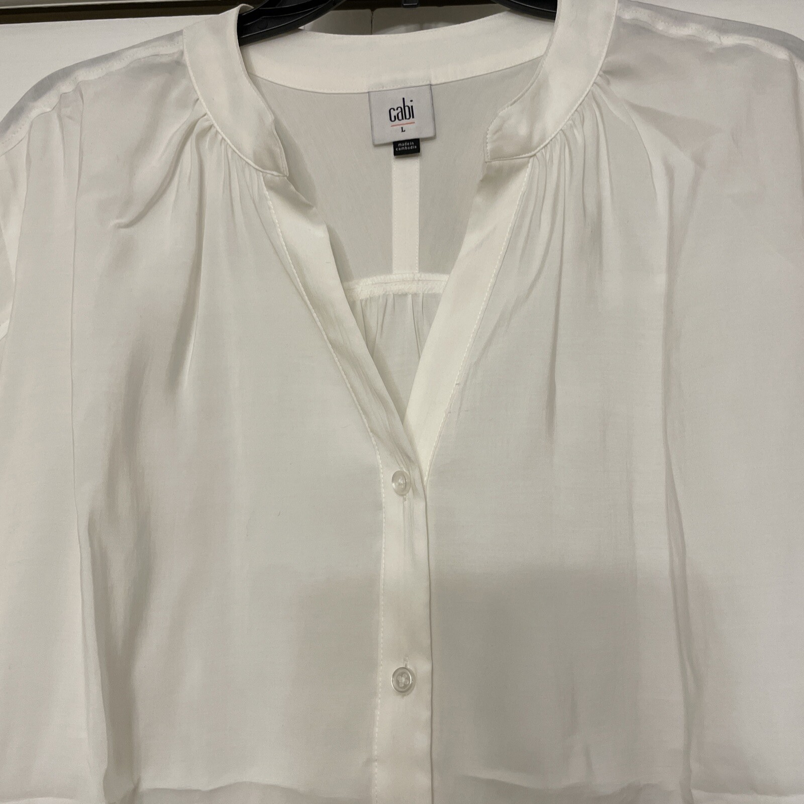 CABI Lyric Blouse, Size Medium , Spring 2024, White