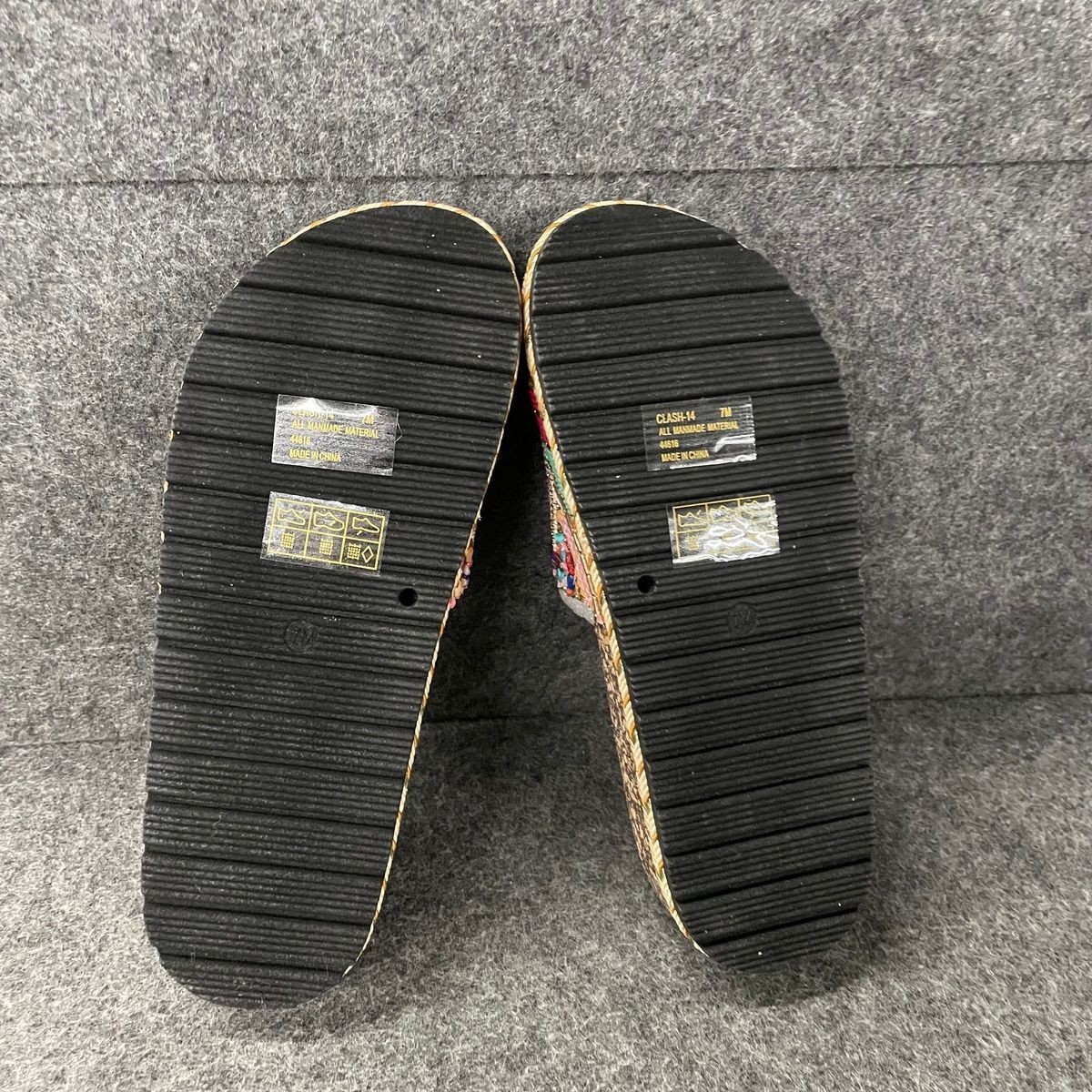 BAMBOO Clash 14 Embellished Sandals Women’s Size US 7 Multi