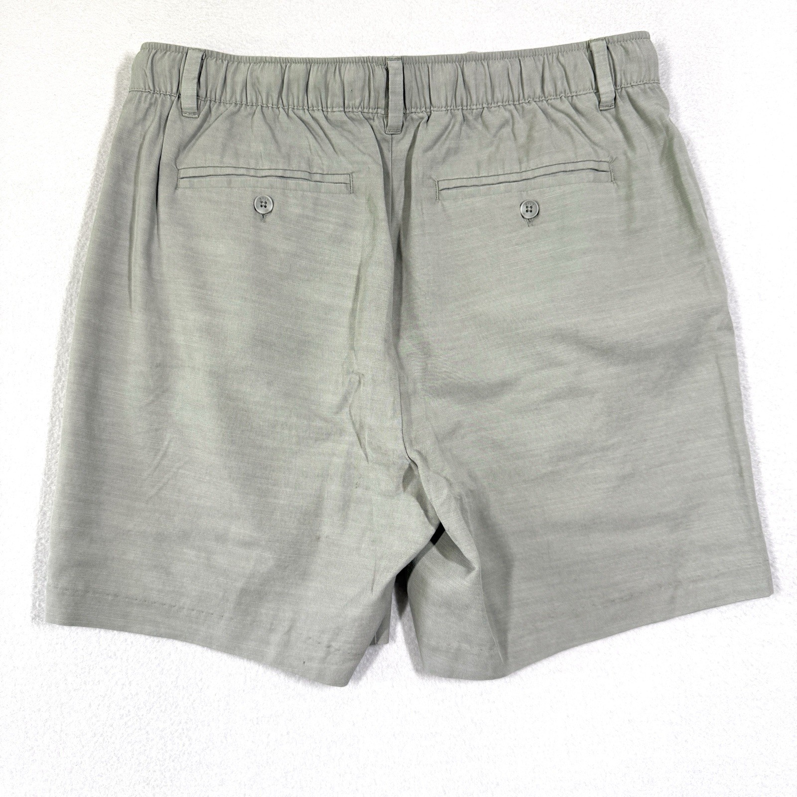 BYLT Shorts Men Medium Paloma 2.0 in Willow Green 6″ Inseam Pull On Coastal NWT