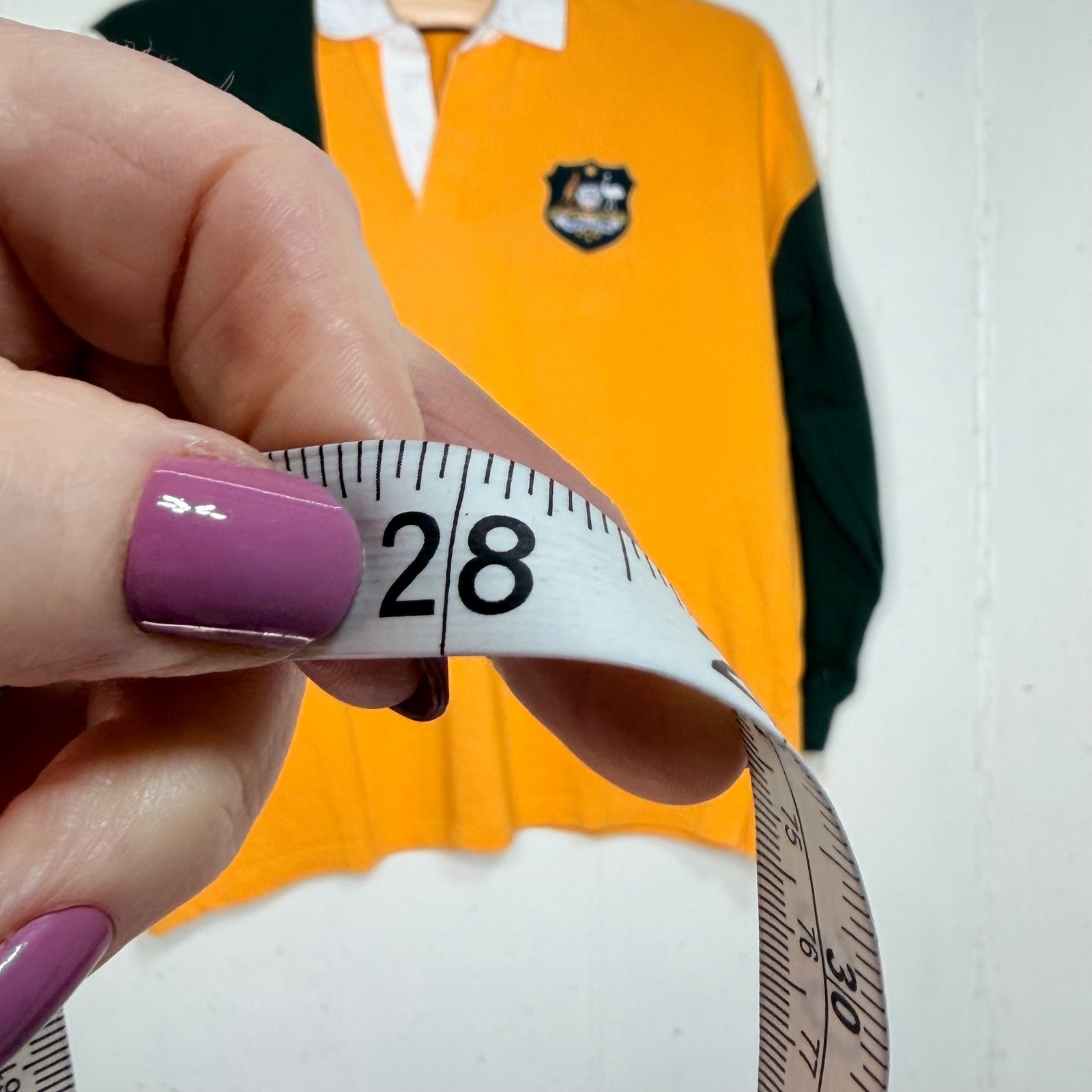 Rugby Sevens 2000 Australia Rugby Polo XXL Yellow Green Wallaby Colorblock