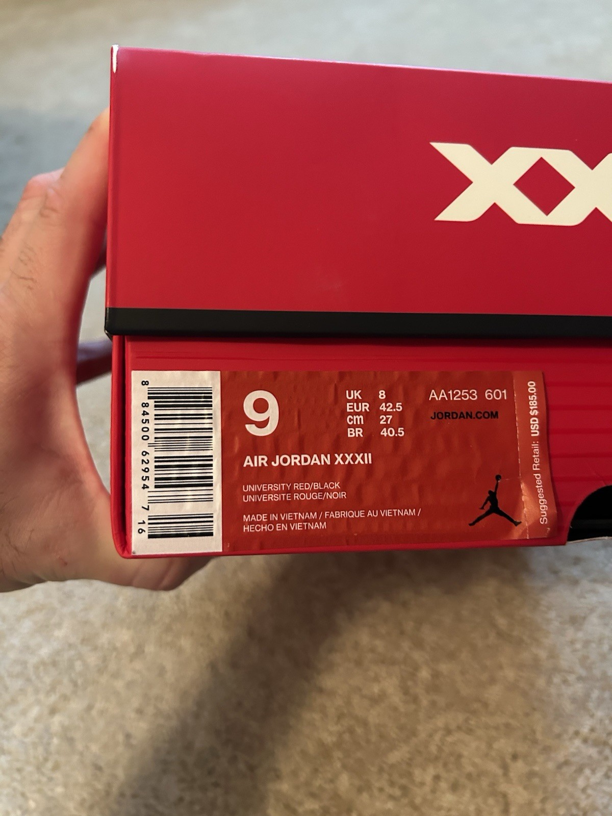 Jordan 32 XXXII Rosso Corsa