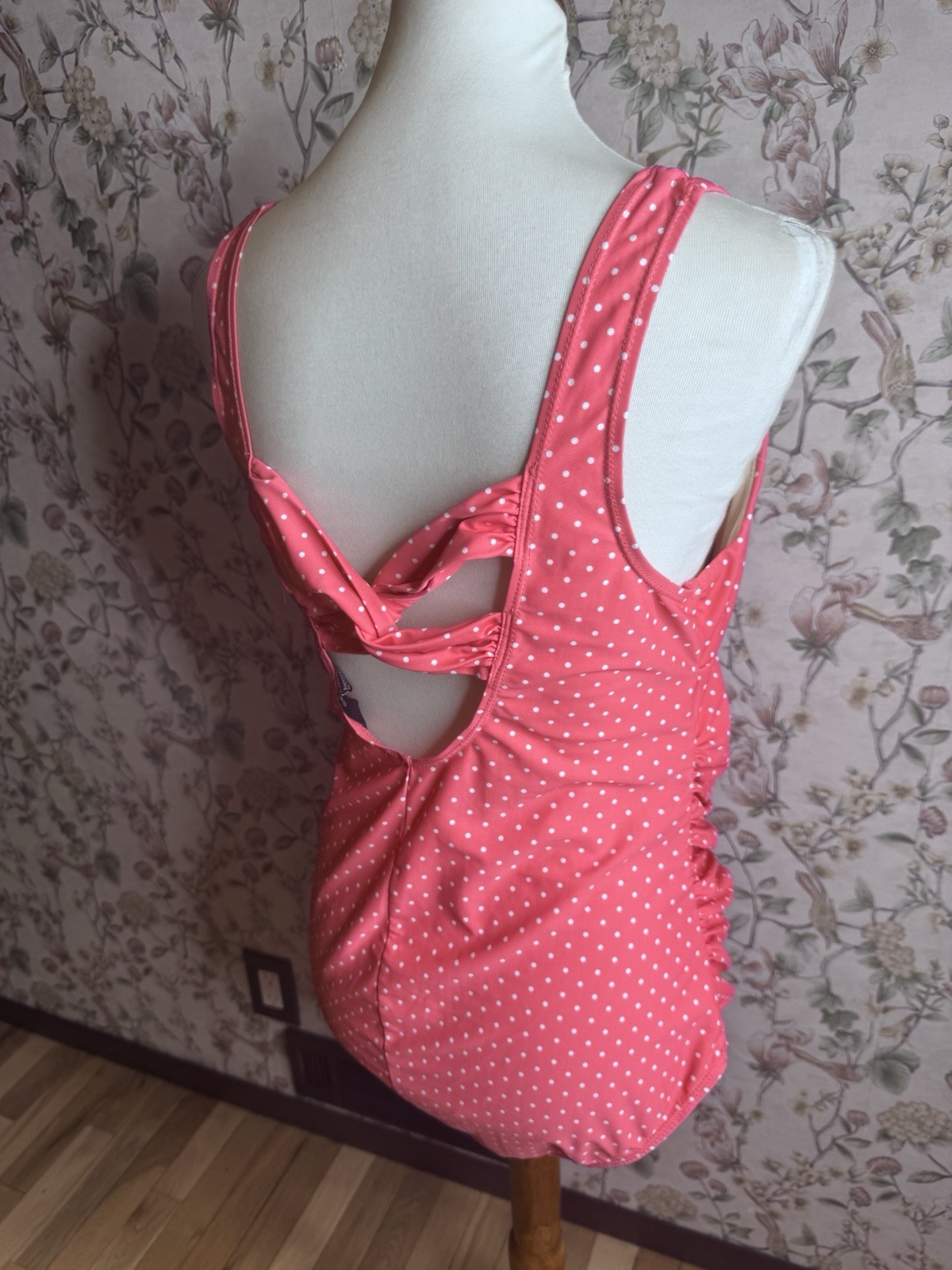 Shape Benefits By Chadwick’s 16 One Piece Swimming Suit Tummy Control Pink Polka