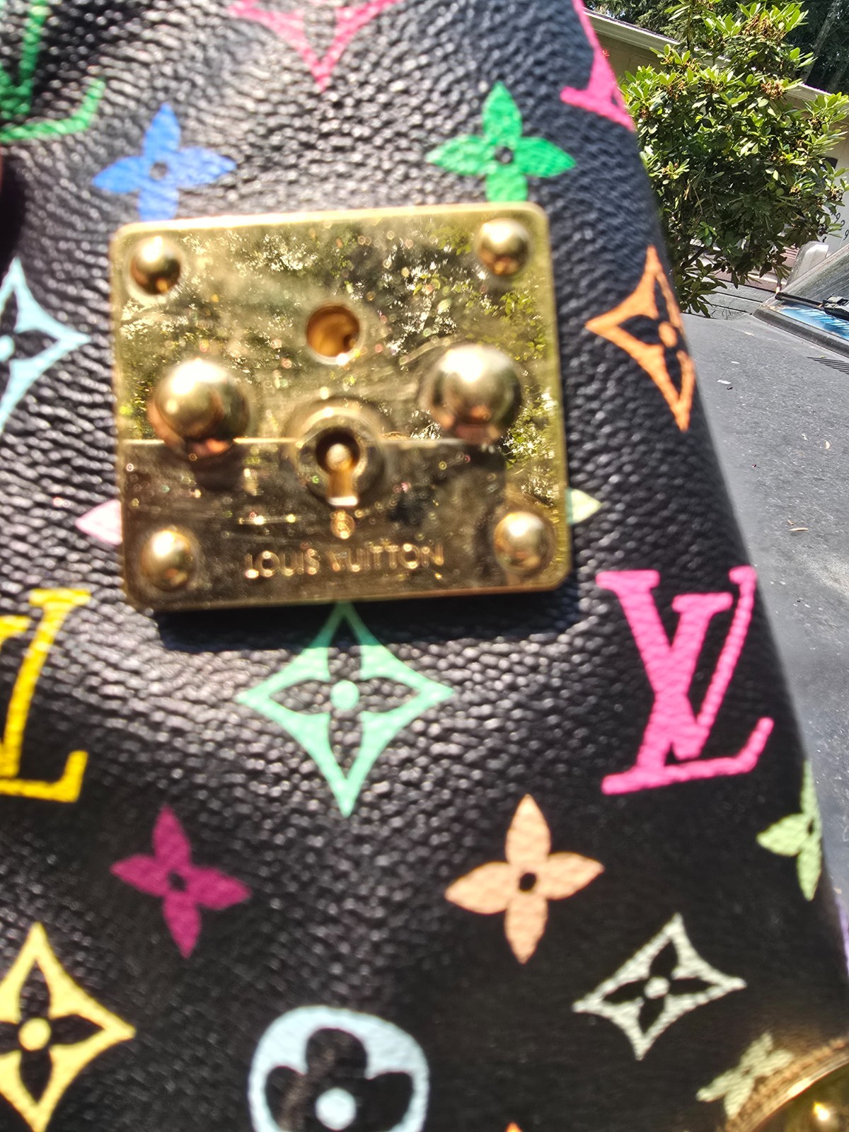 Louis Vuitton Takashi Murakami Speedy 30 Noir Bag Multicolor Black Monogram