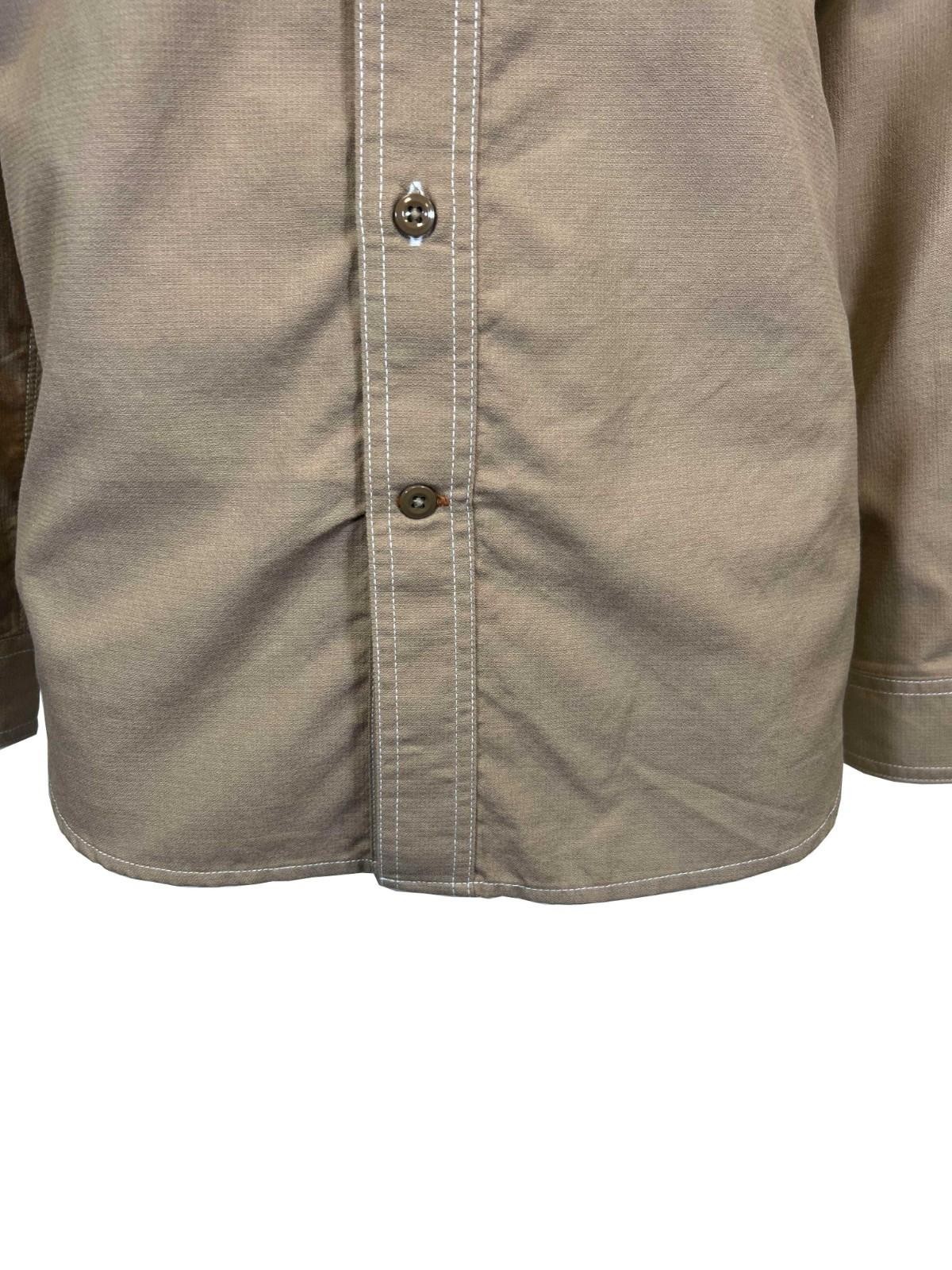 Carhartt FR Men’s Dark Khaki Shirt Flame Resistant Long Sleeve Lightweight (S04)