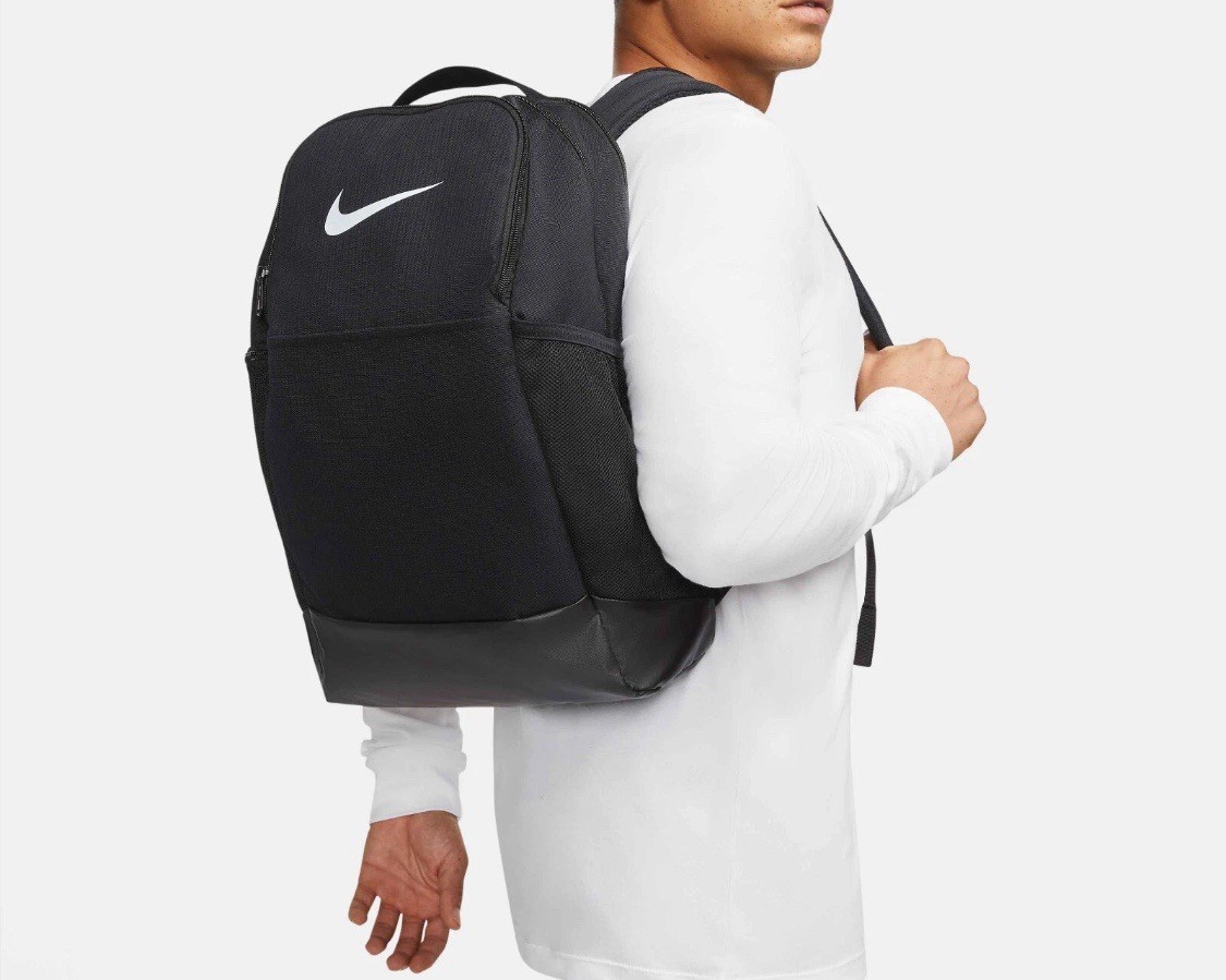 NEW Nike Brasilia Medium School Gym Backpack Book Bag Black DH7709-010