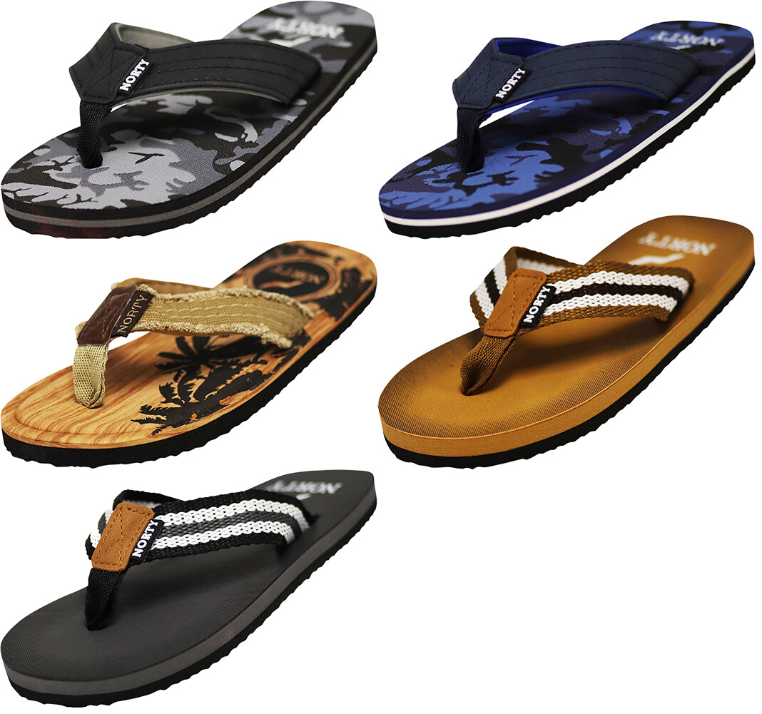 Norty Boy’s Flip Flop Thong Sandal Perfect for the Beach, Pool or Everyday