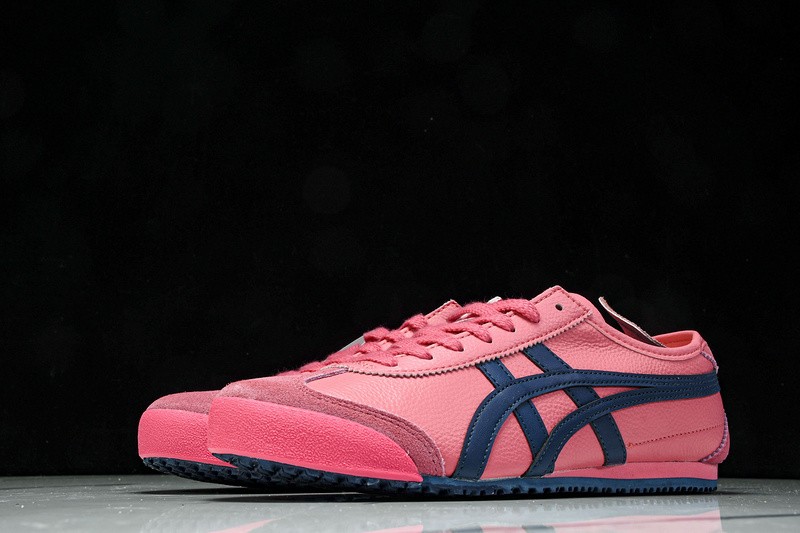 Onits*ka Tiger Mexico 66 Pink Cameo Mako Blue 1183B771-700 Unisex Size 4-11