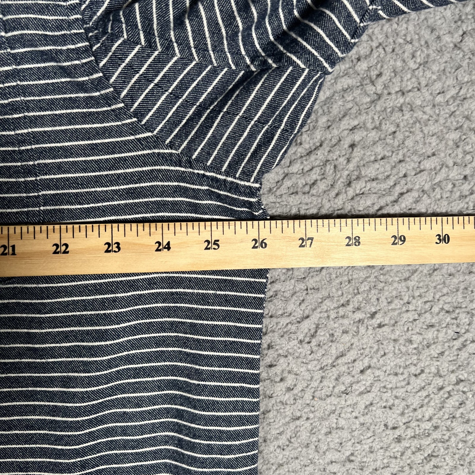 Duluth Trading Co Shirt Mens XL Tall Blue Striped Flannel Workwear Outdoor Logo