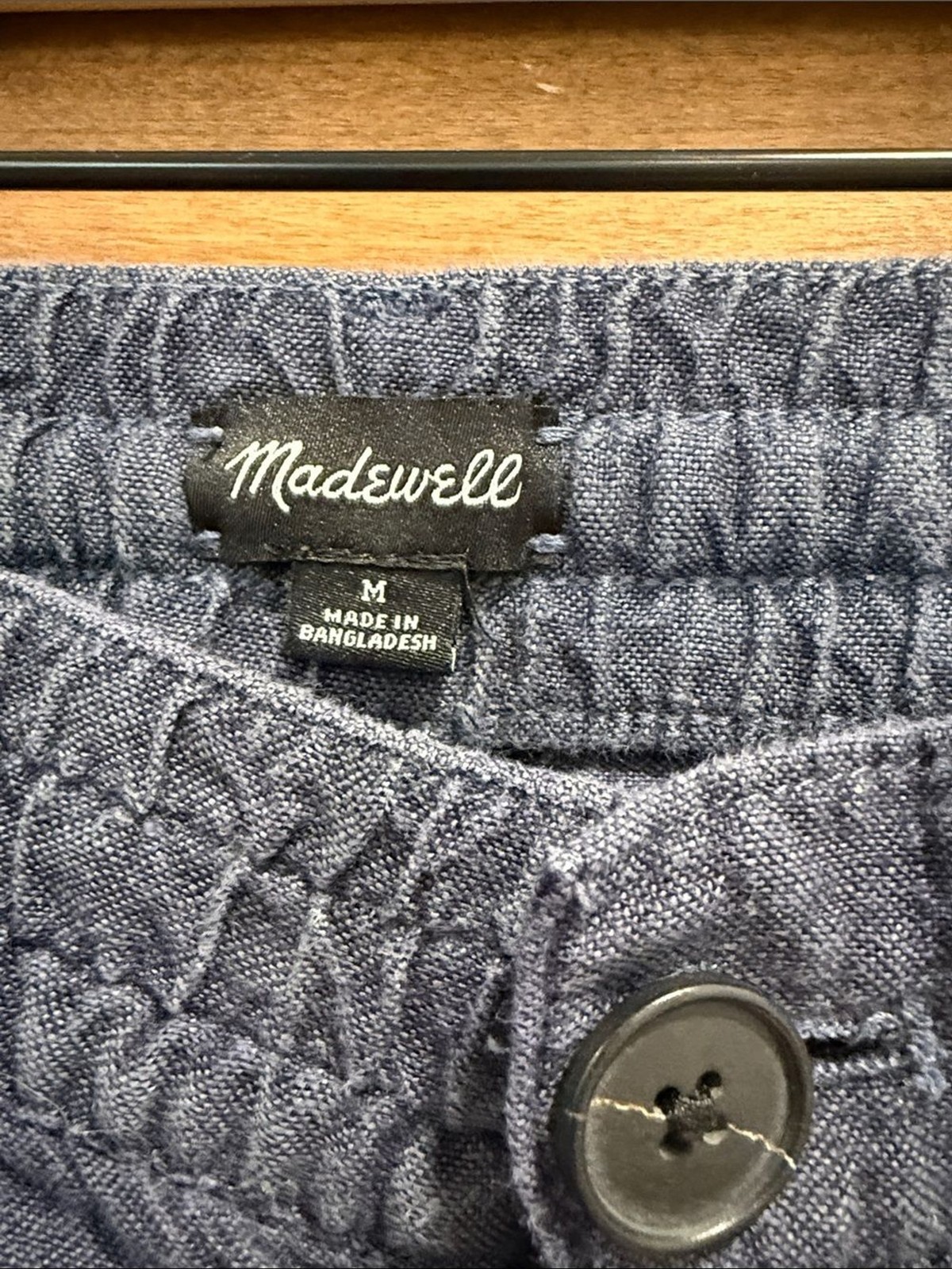 Madewell Men’s Navy 100% Linen Pants Size Medium