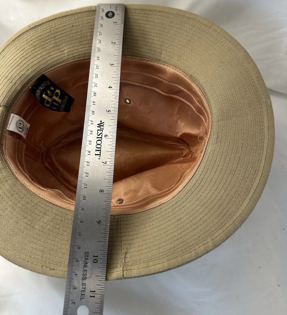 Dorfman Pacific Tan Fedora Hat Medium (Made in Sri Lanka) Classic
