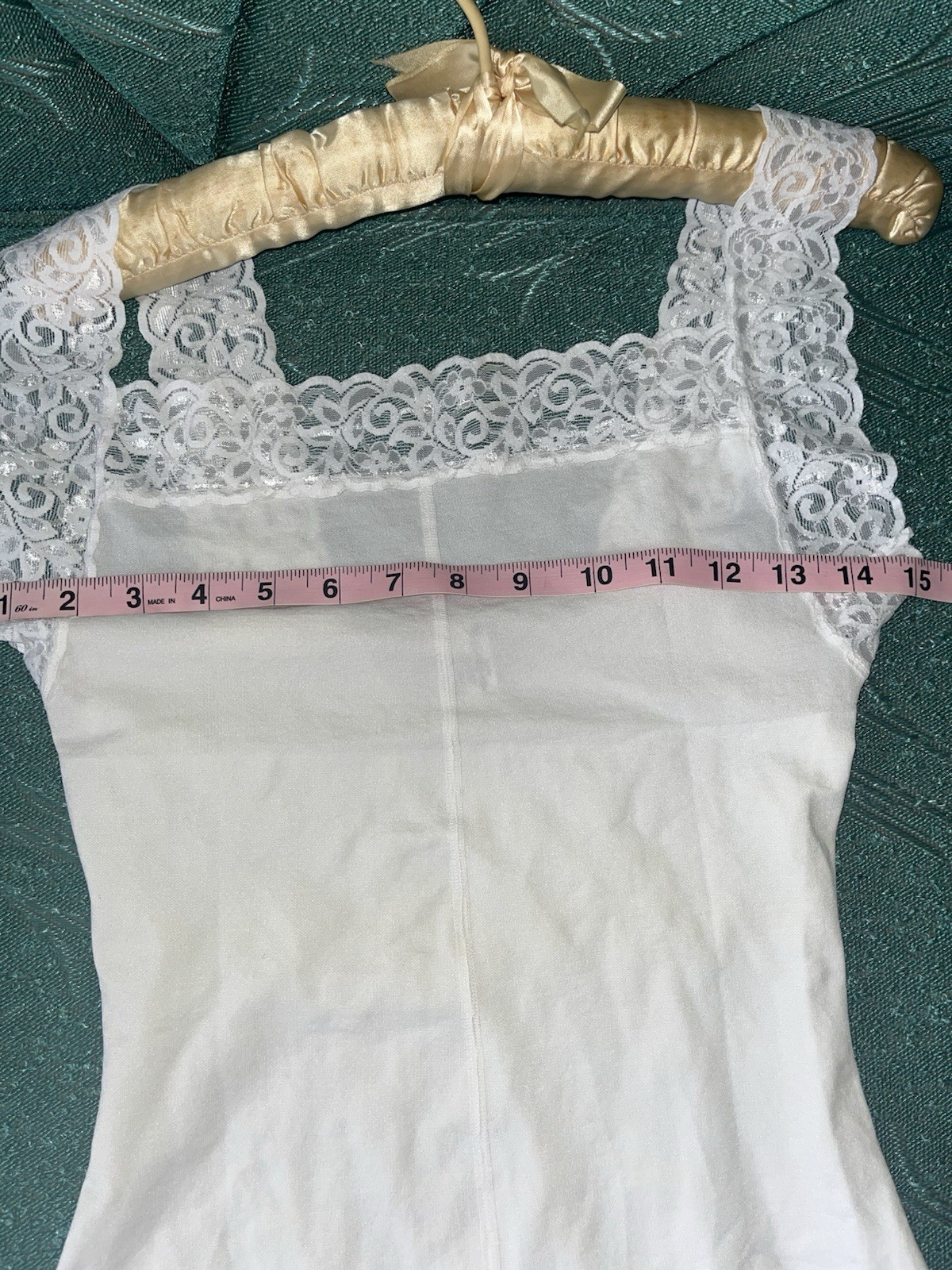 Samsara Body Shaper XL Cachetero White Lace Bodysuit Shapewear Teddy Cheeky