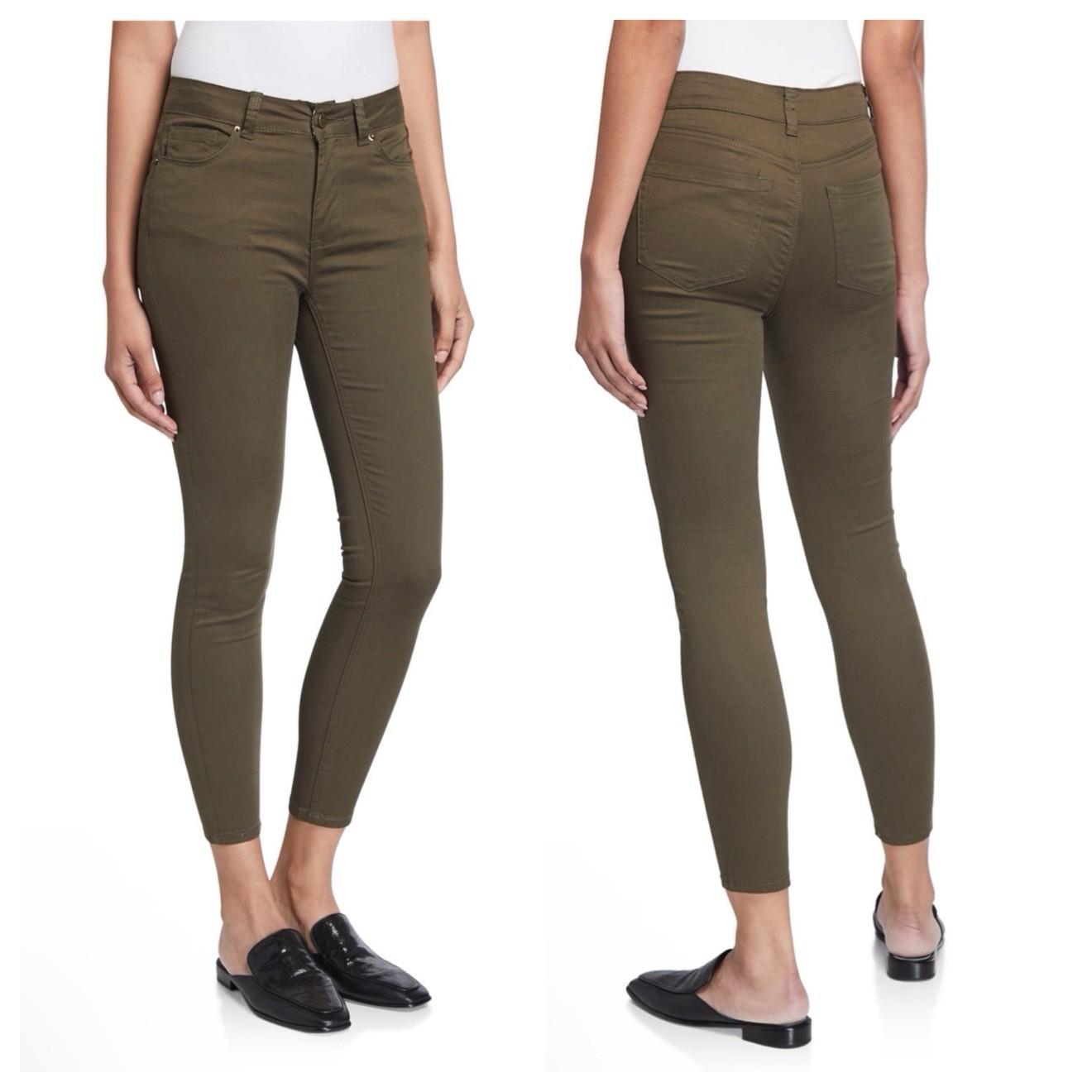 Nanette Lepore Hamilton Skinny Pants in Olive Women’s Casual Business Size 8/29