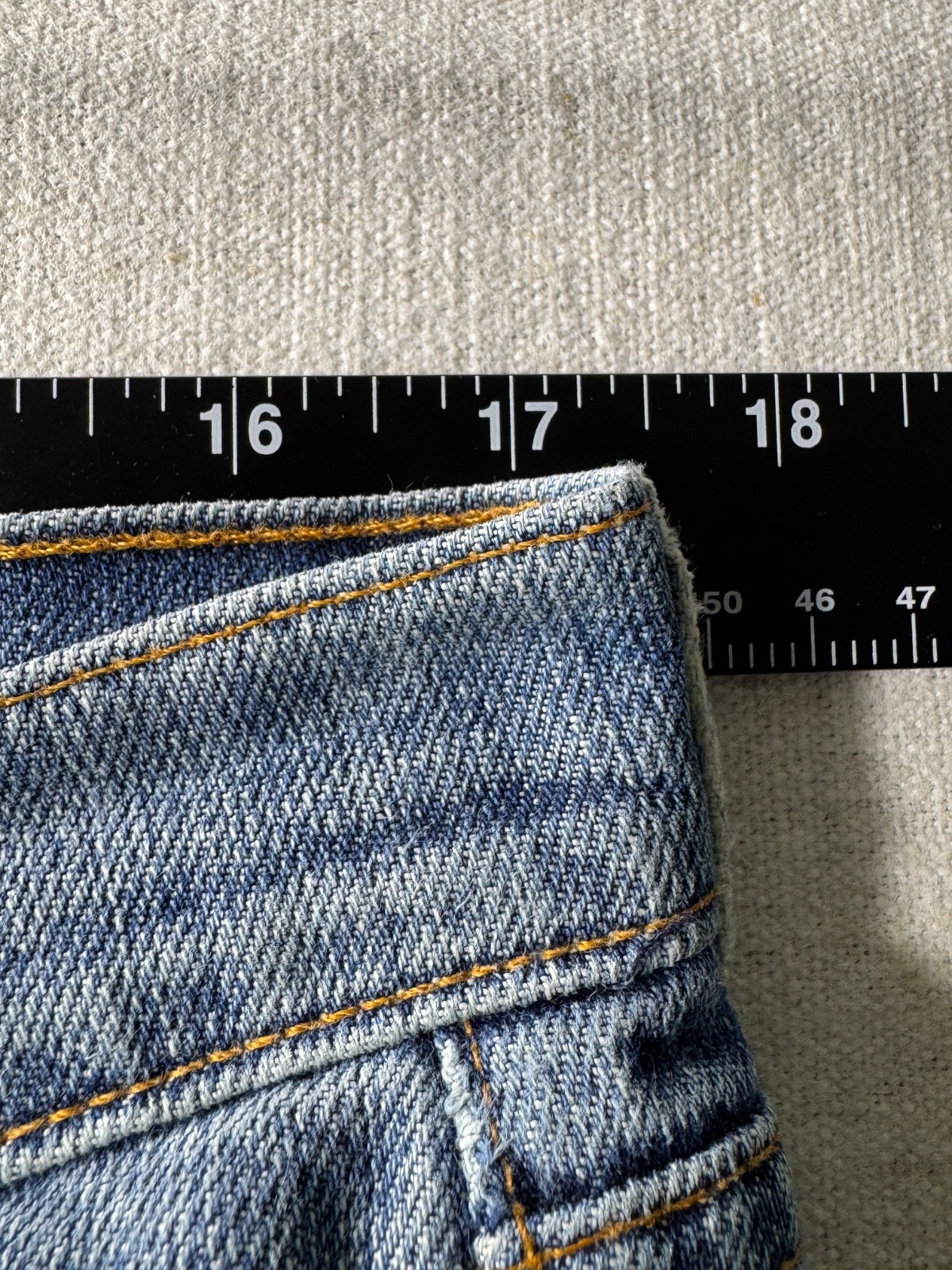 7 For All Mankind Women’s Bootcut Jeans Blue Low Rise 31 Denim 35×34 Stretch