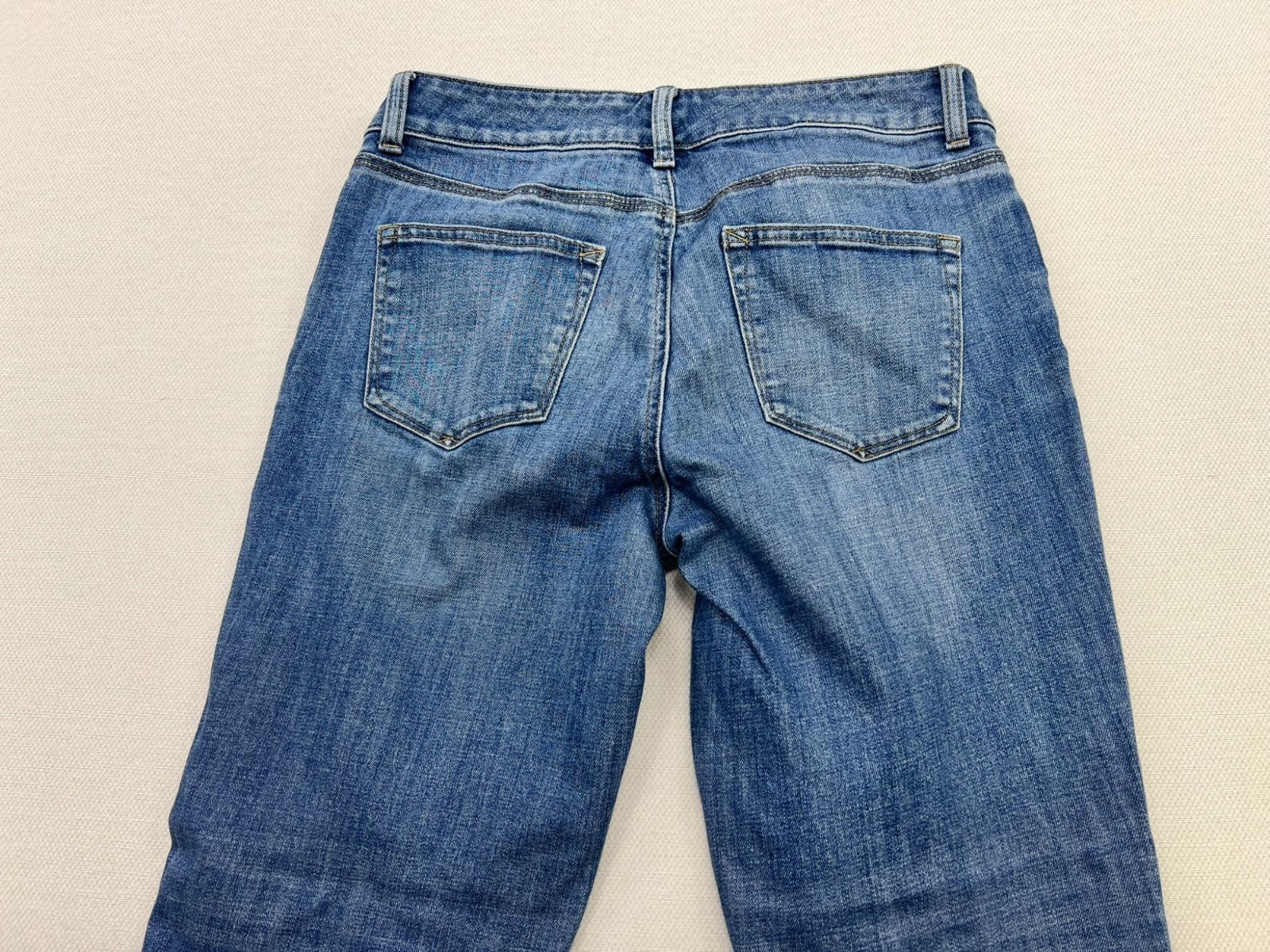 Talbots Womens Flawless Five-Pocket Boyfriend Jeans Stretch Denim Size 6P Blue