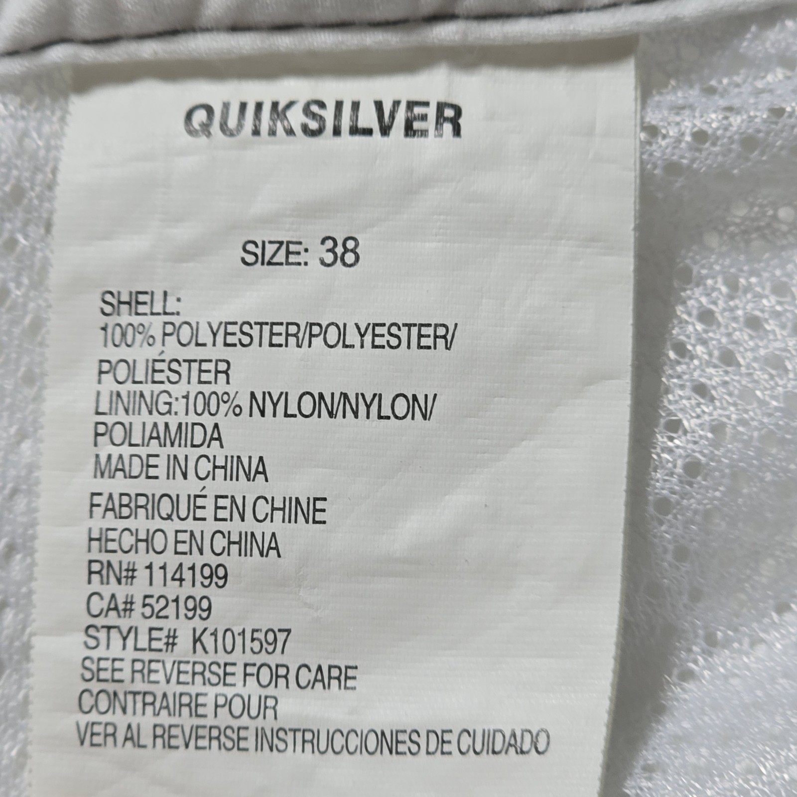 Y2K Quiksilver Board Shorts – 38 Red Star