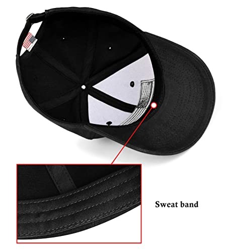 KIRAAT 3 Pack American Flag Baseball Cap Unisex,Low One Size Black＆grey＆khaki