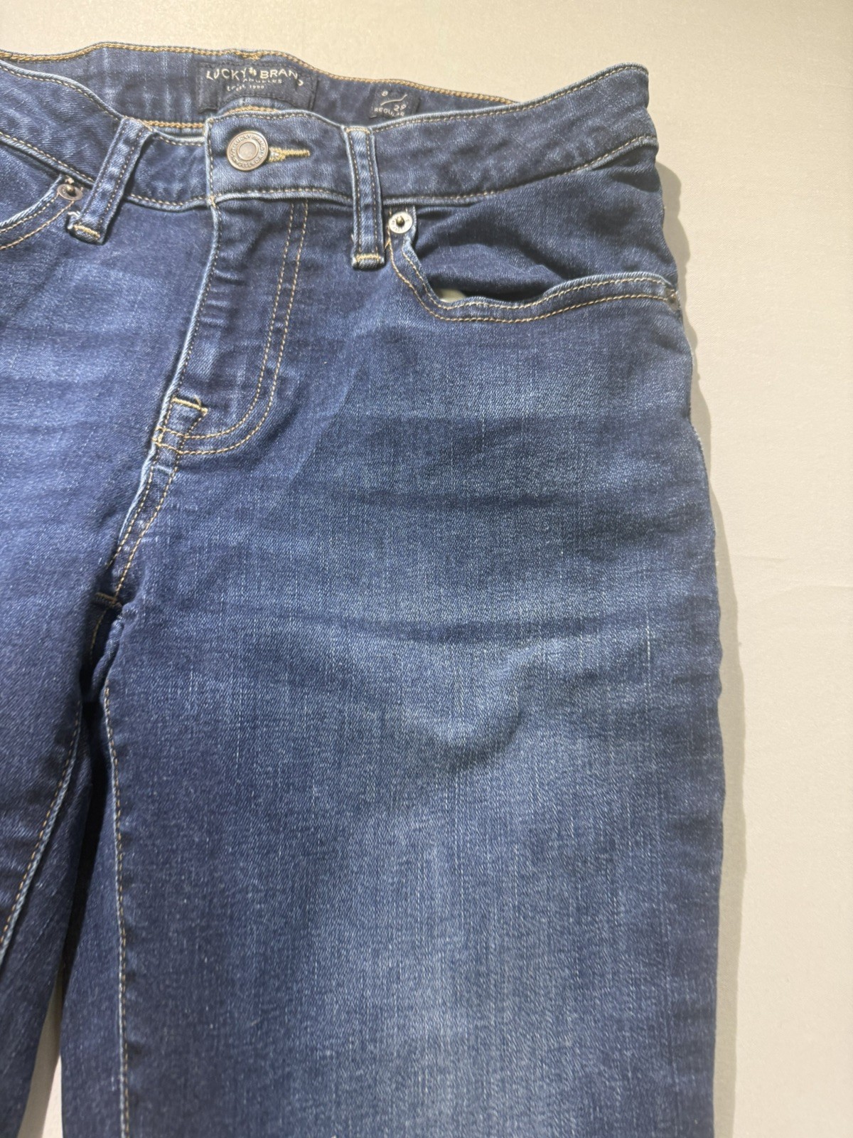 Lucky Brand Womens Dark Wash Denim Mid Rise Skinny Ankle Jeans Size 8/29