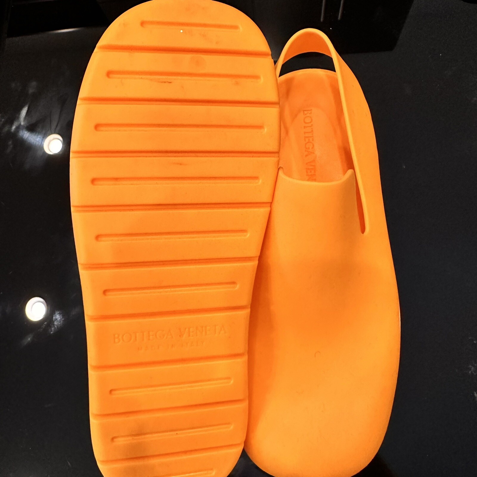 Bottega Veneta Puddle Sandals In Orange