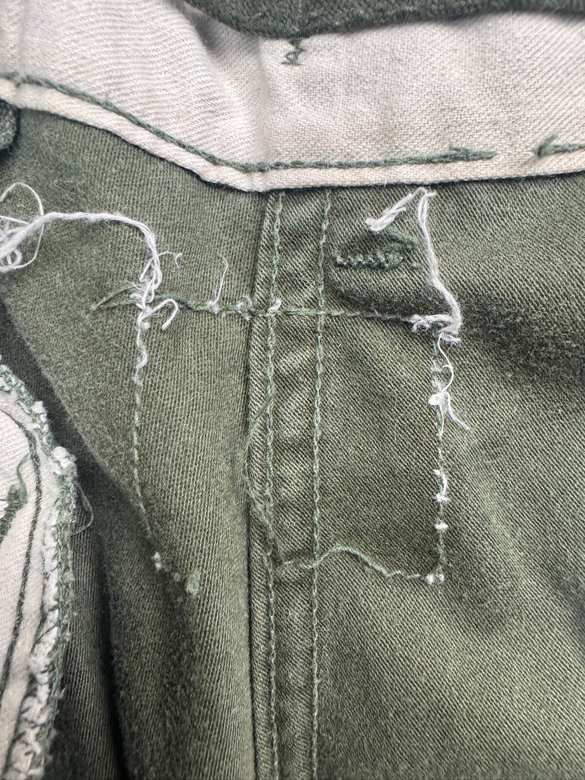 Vintage Army 70s Winfield M-65 Military Trousers Men’s 33×28 Green Canvas Cargo