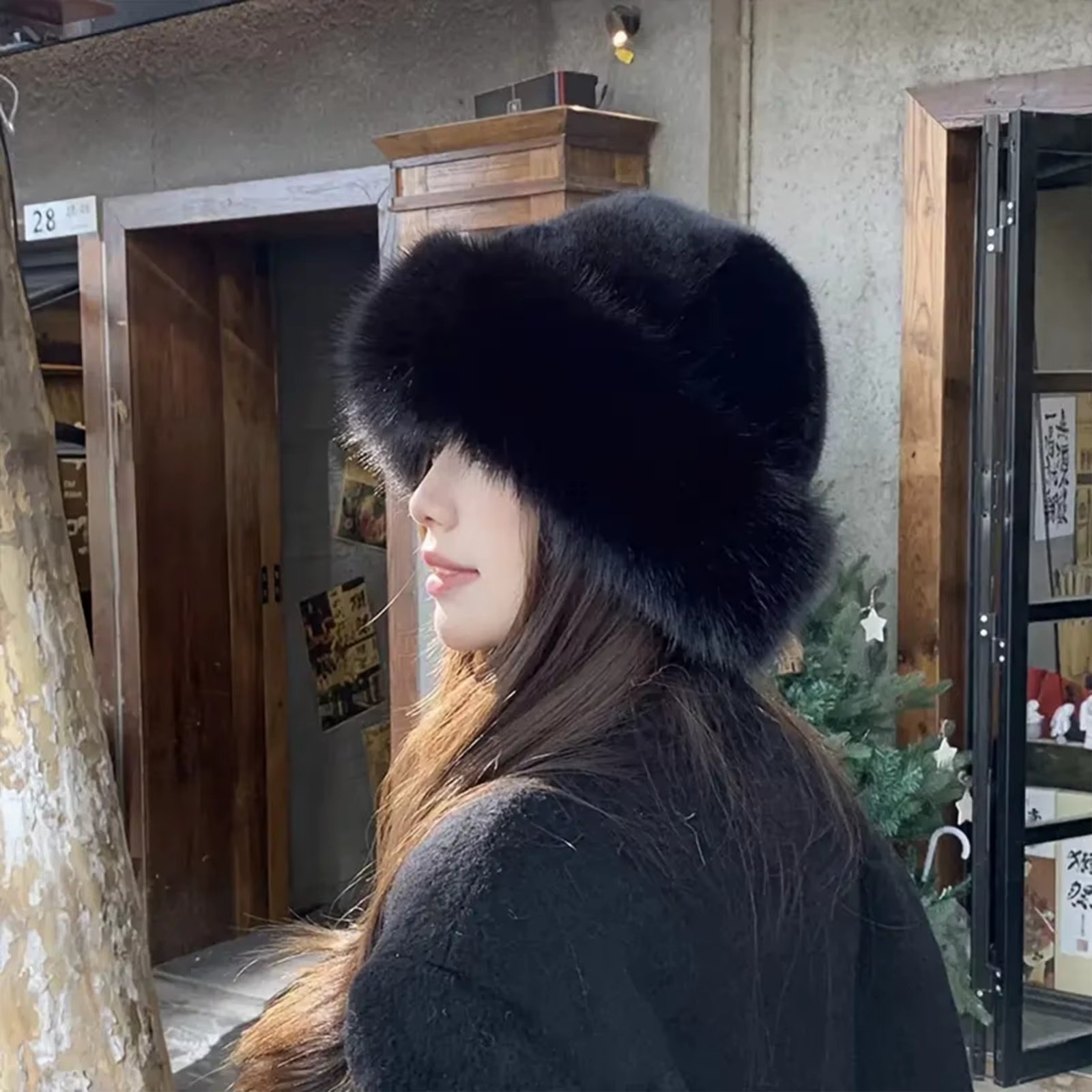 Plush Mongolian Hat for Women – Cute & Warm Winter Hat Soft Cozy Fall/Autumn Hat