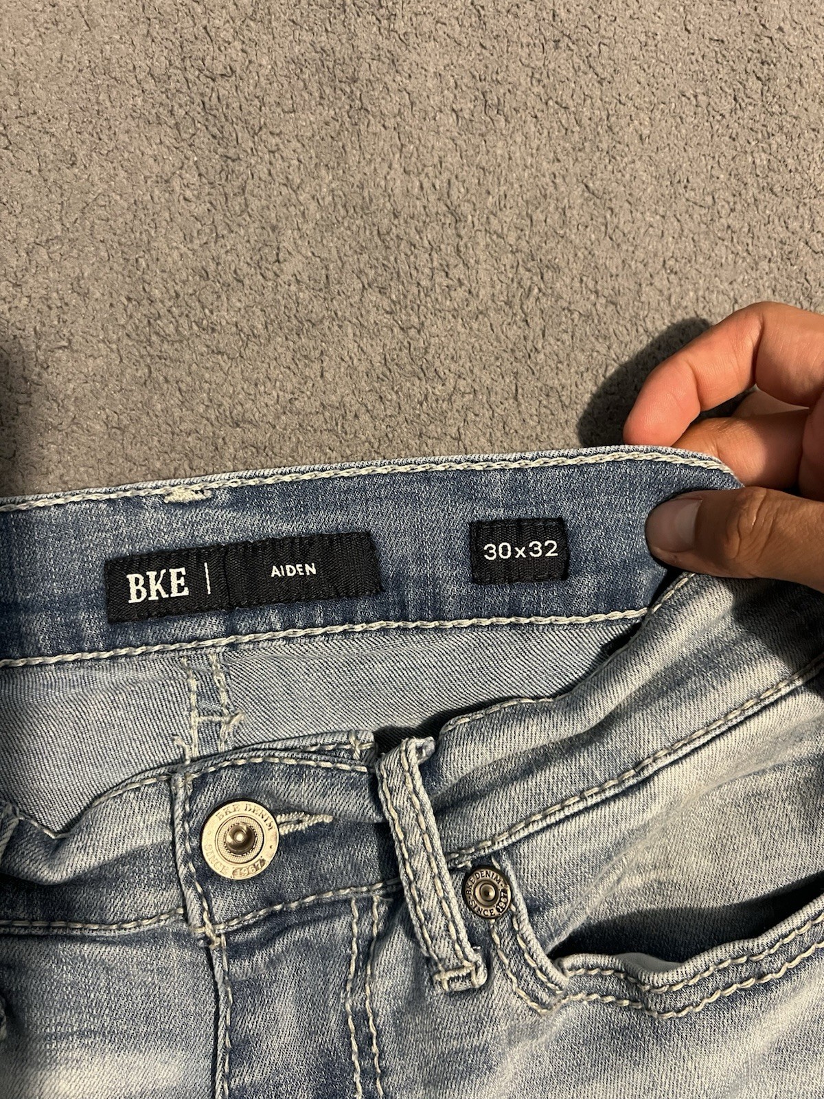 BKE jeans Men’s size 30×32 Aiden Bootcut Buckle Cotton blend comfort denim