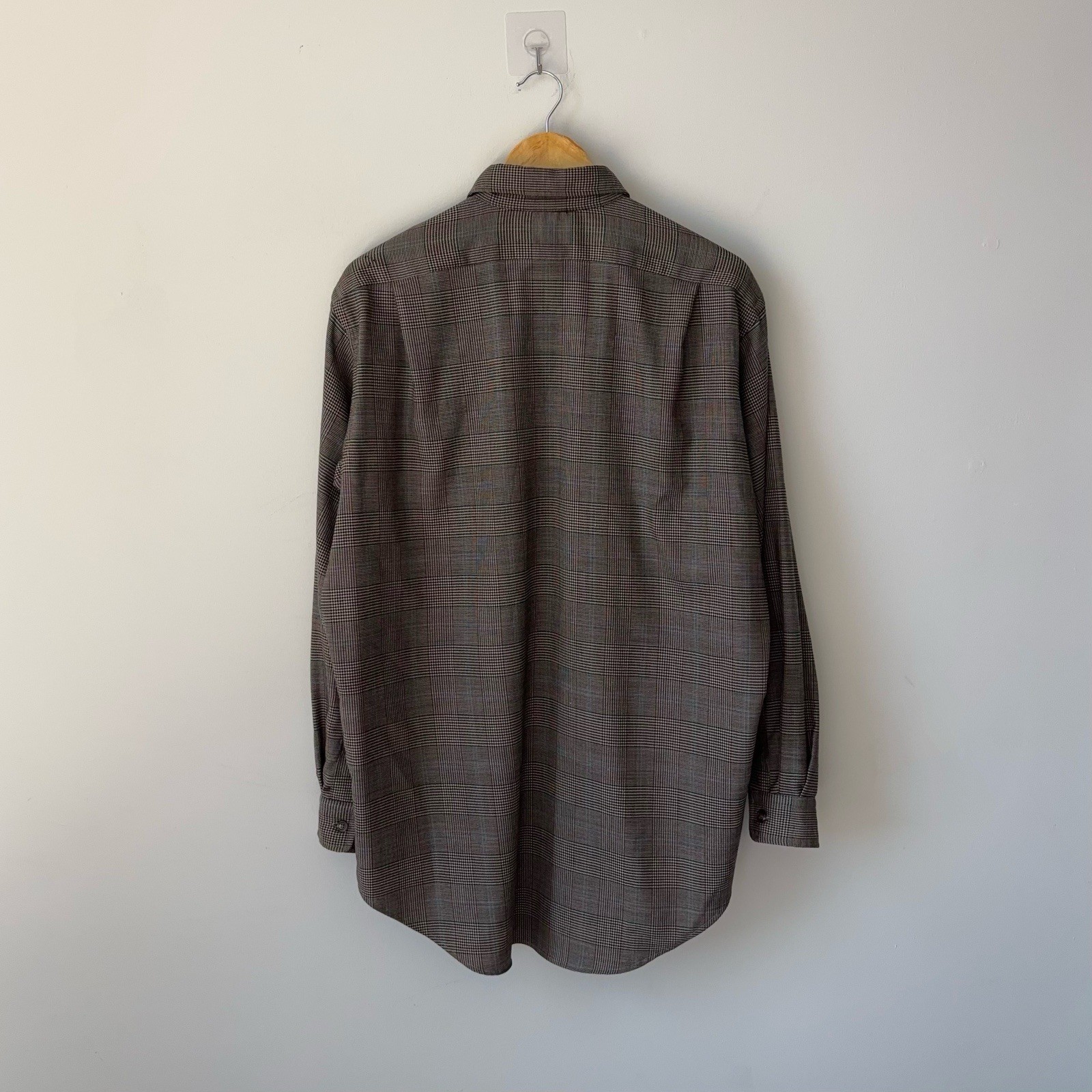 Vintage Polo Ralph Lauren 100% Wool Utility Shirt Men’s M Houndstooth MiUSA
