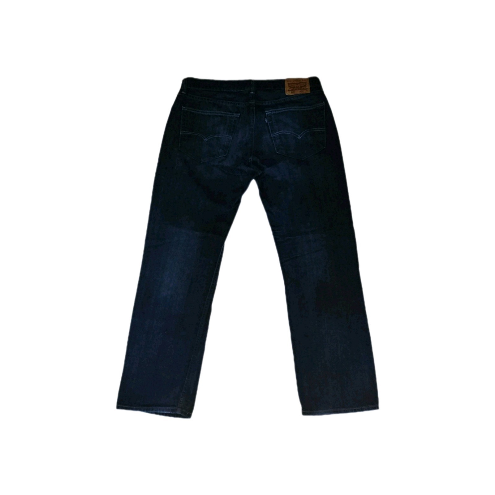 Levi Strauss & Co. Straight Dark Blue Denim Jeans Button Zip 5-Pocket