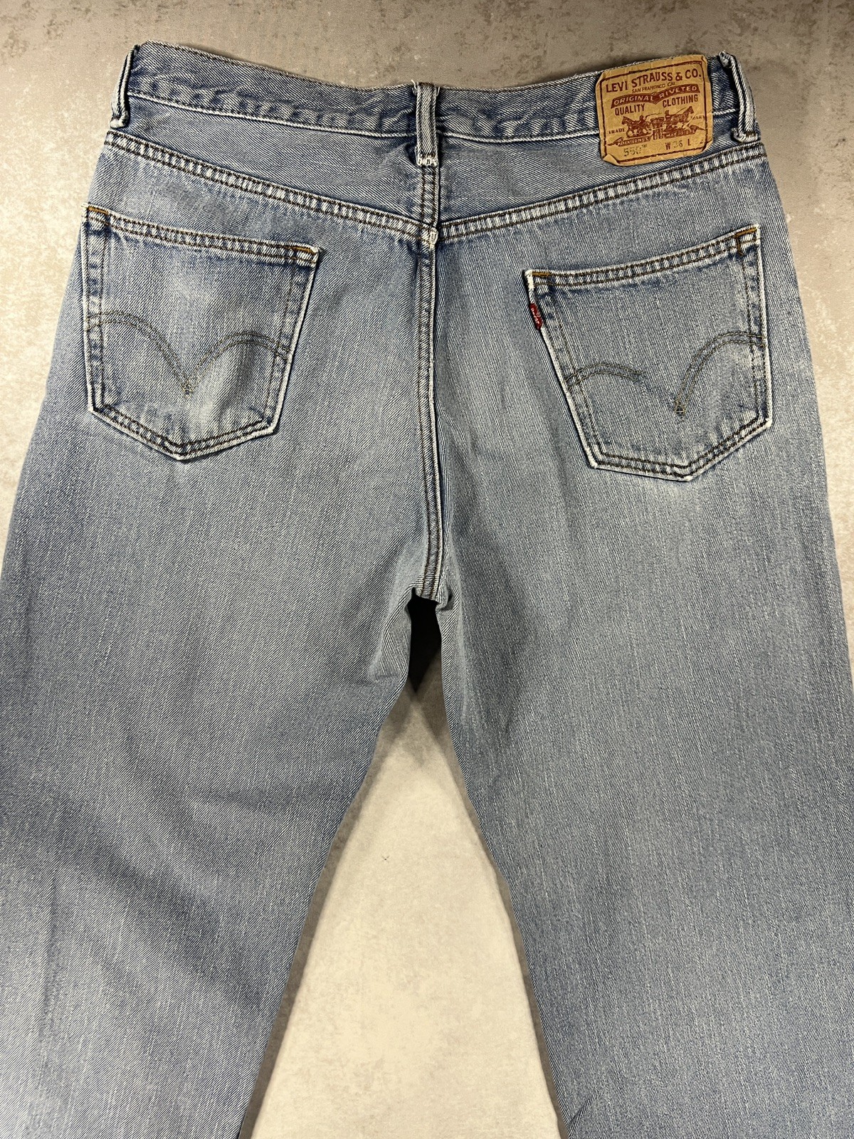 Vintage Levis 550 Straight Jeans Relaxed Fit Denim Y2K Faded Mens 36×32