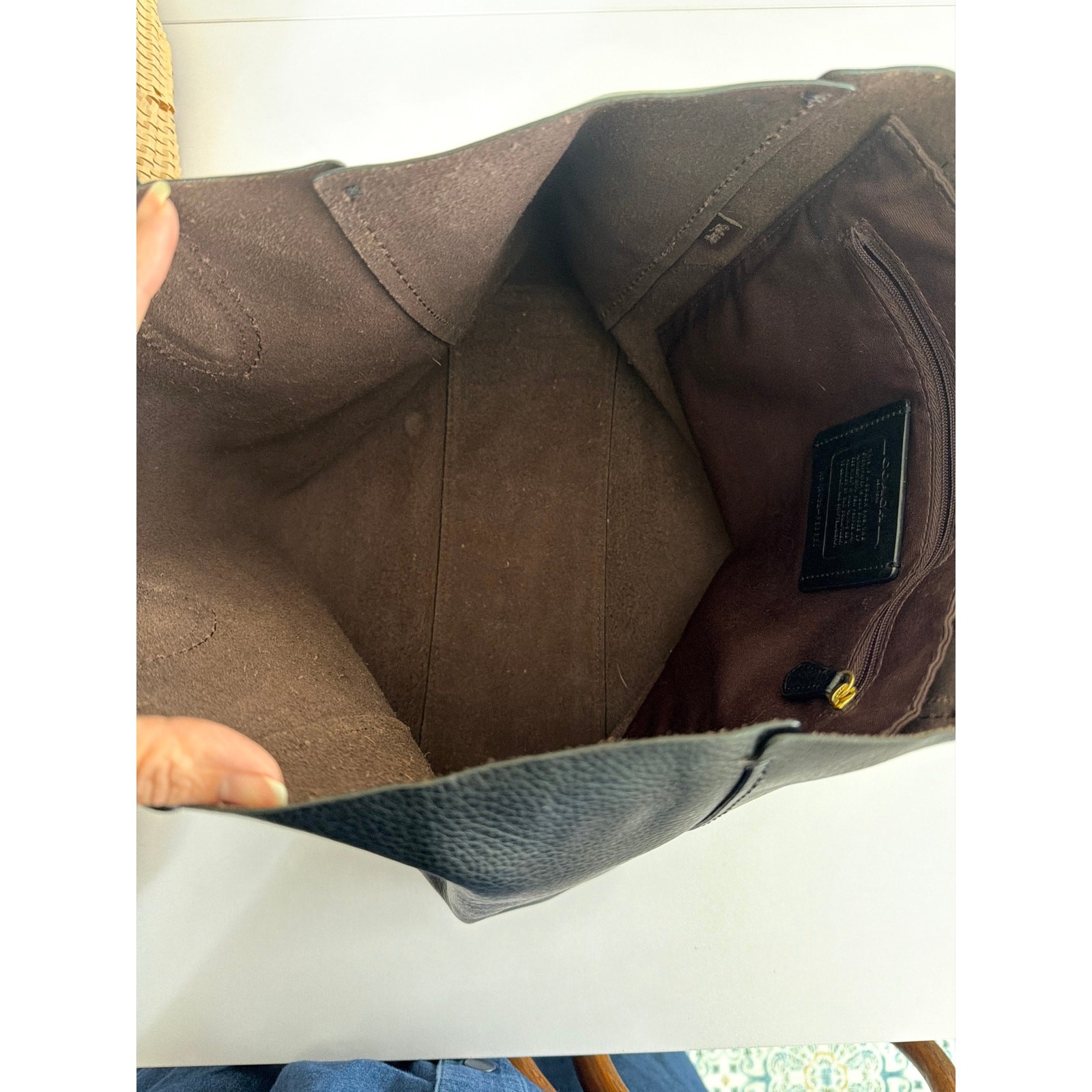 Coach Black Leather Derby Tote with Gold Logo Capsule Minimalist Elevated Basics