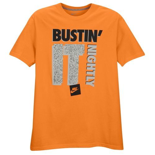 Nike “Bustin’ It Nightly” T-Shirt Orange Blaze Men’s Small Medium Large BNWT