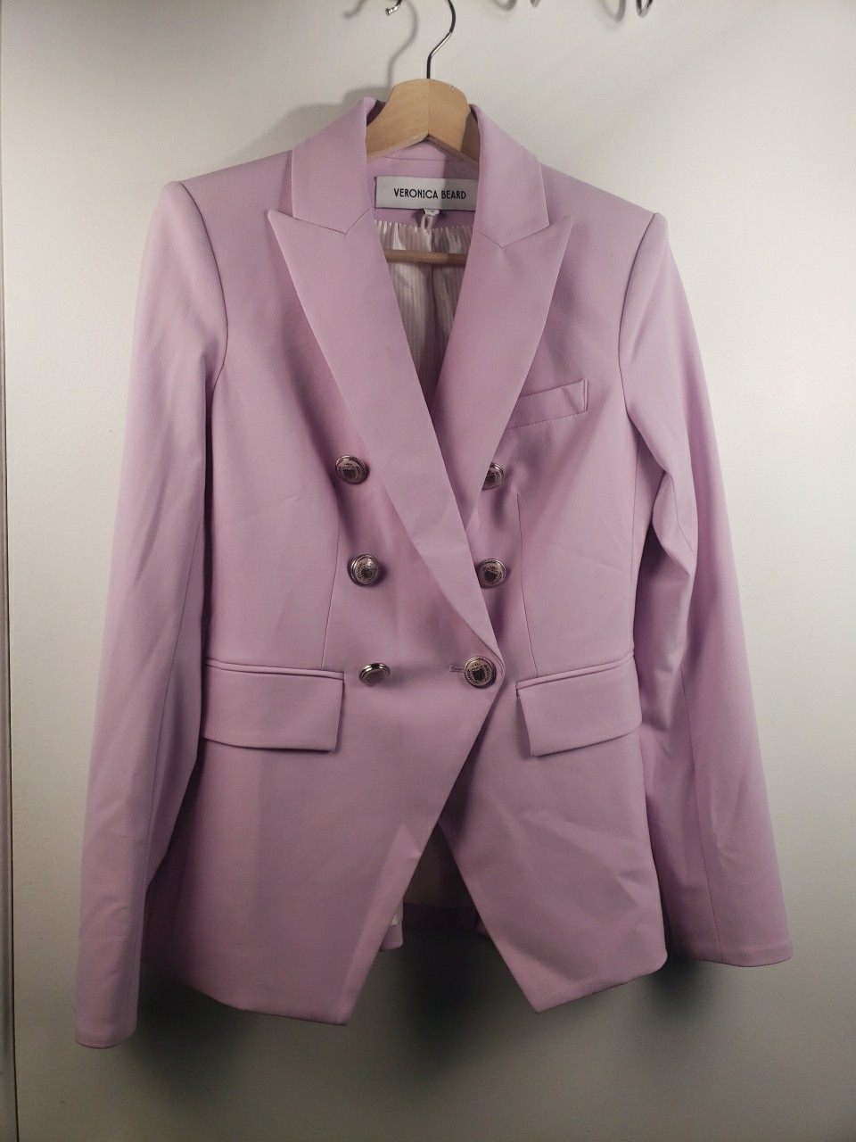 Veronica Beard Miller Dickey Blazer And Pant Nwot Size 0 in Barely Orchid