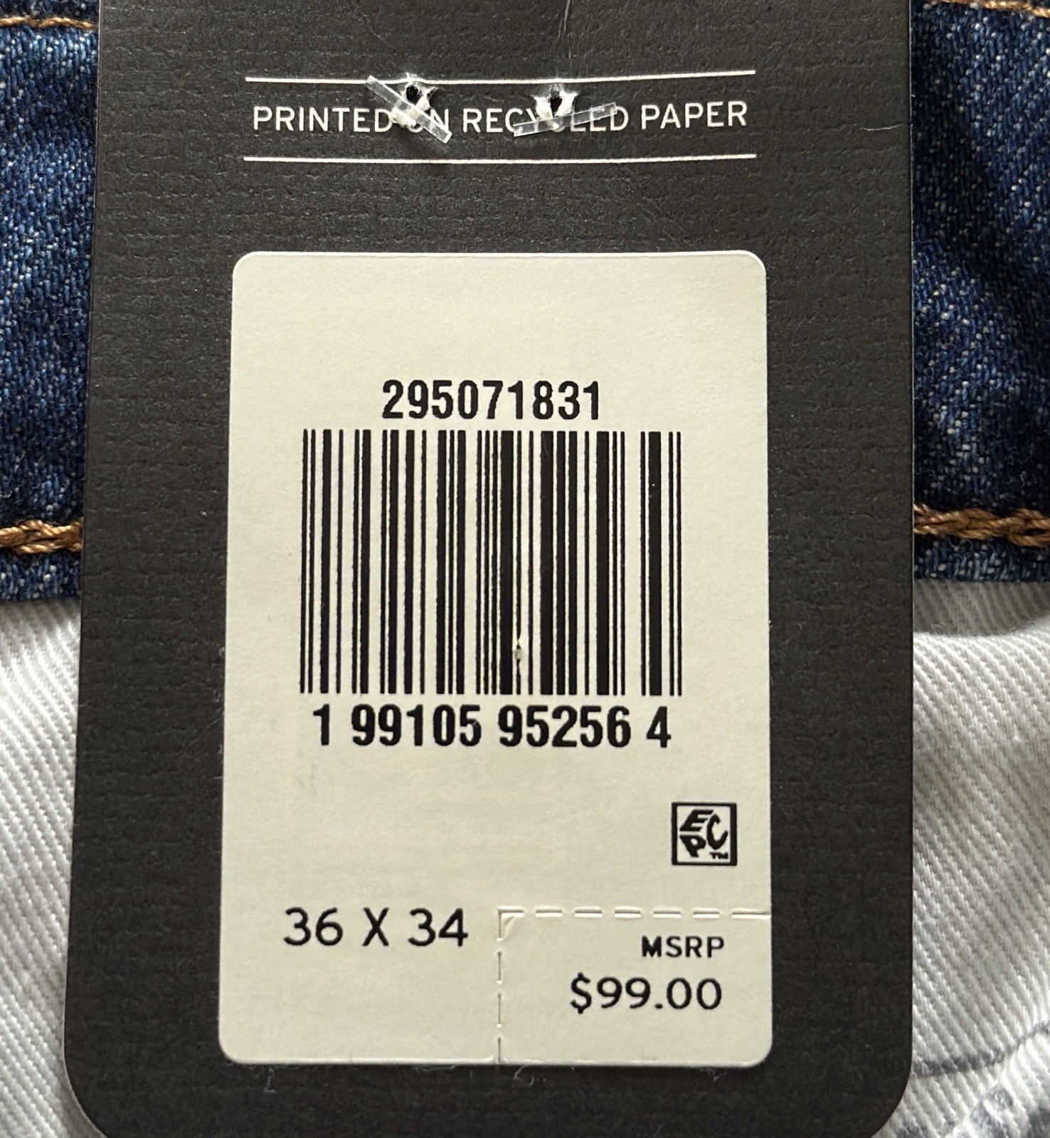 Levi’s Premium Men’s 502 Taper Jeans Size: 36 x 34