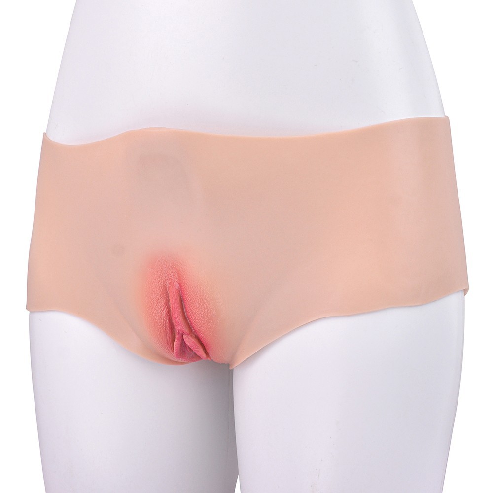 FAAK Silicone Fake Vagina Pant Hip Enhancer Transgender Panties For Crossdresser