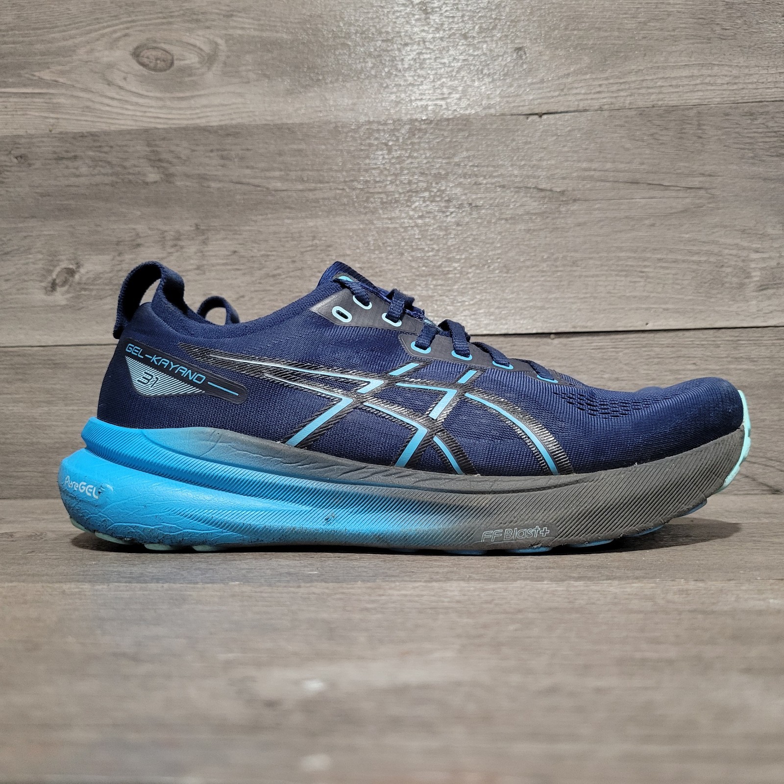 asics gel kayano 31 Mens Size 9.5 blue expanse digital aqua Shoes