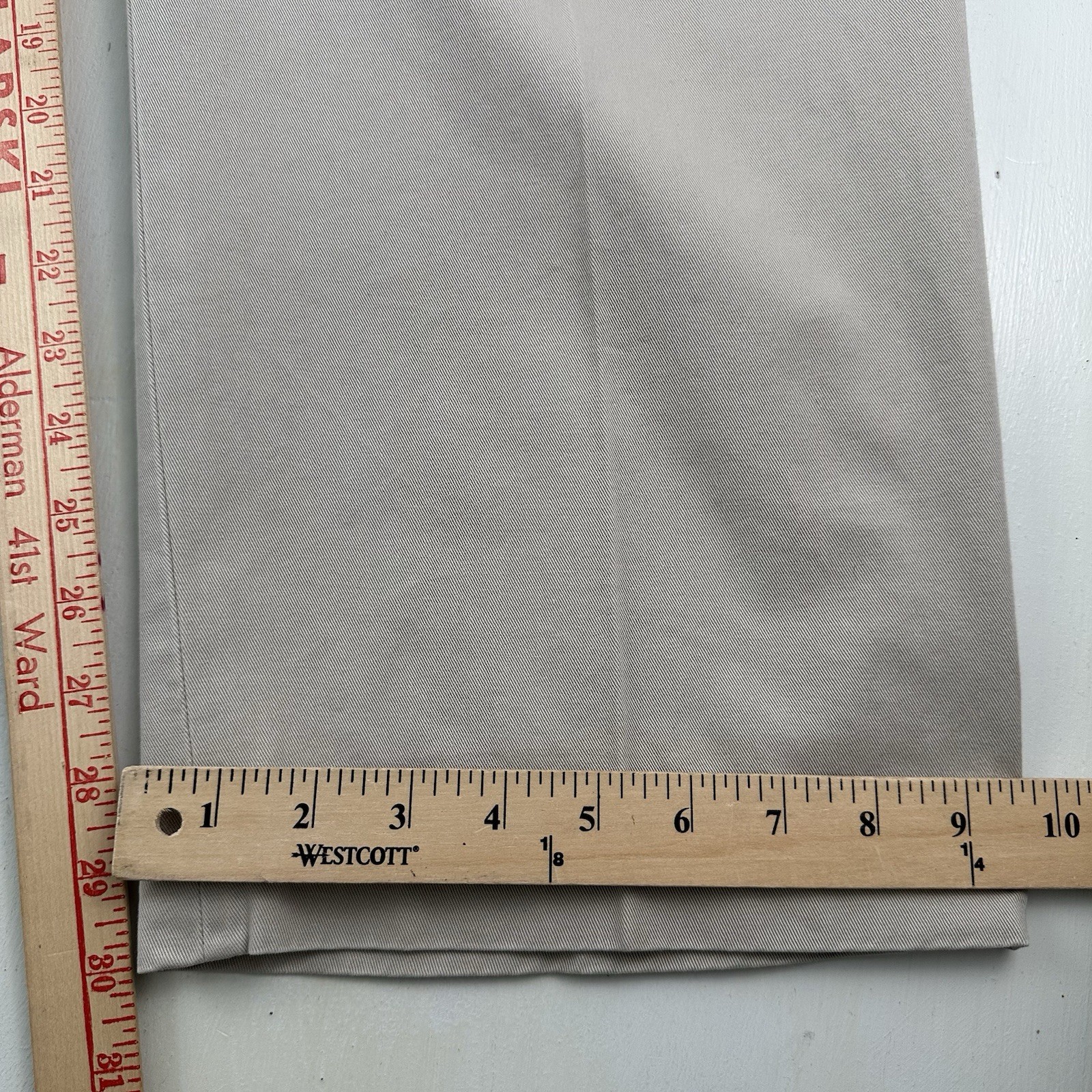 Polo Ralph Lauren Pleated Chino Pants Men 49×30 Tag 50B Big Tan Oatmeal Classic