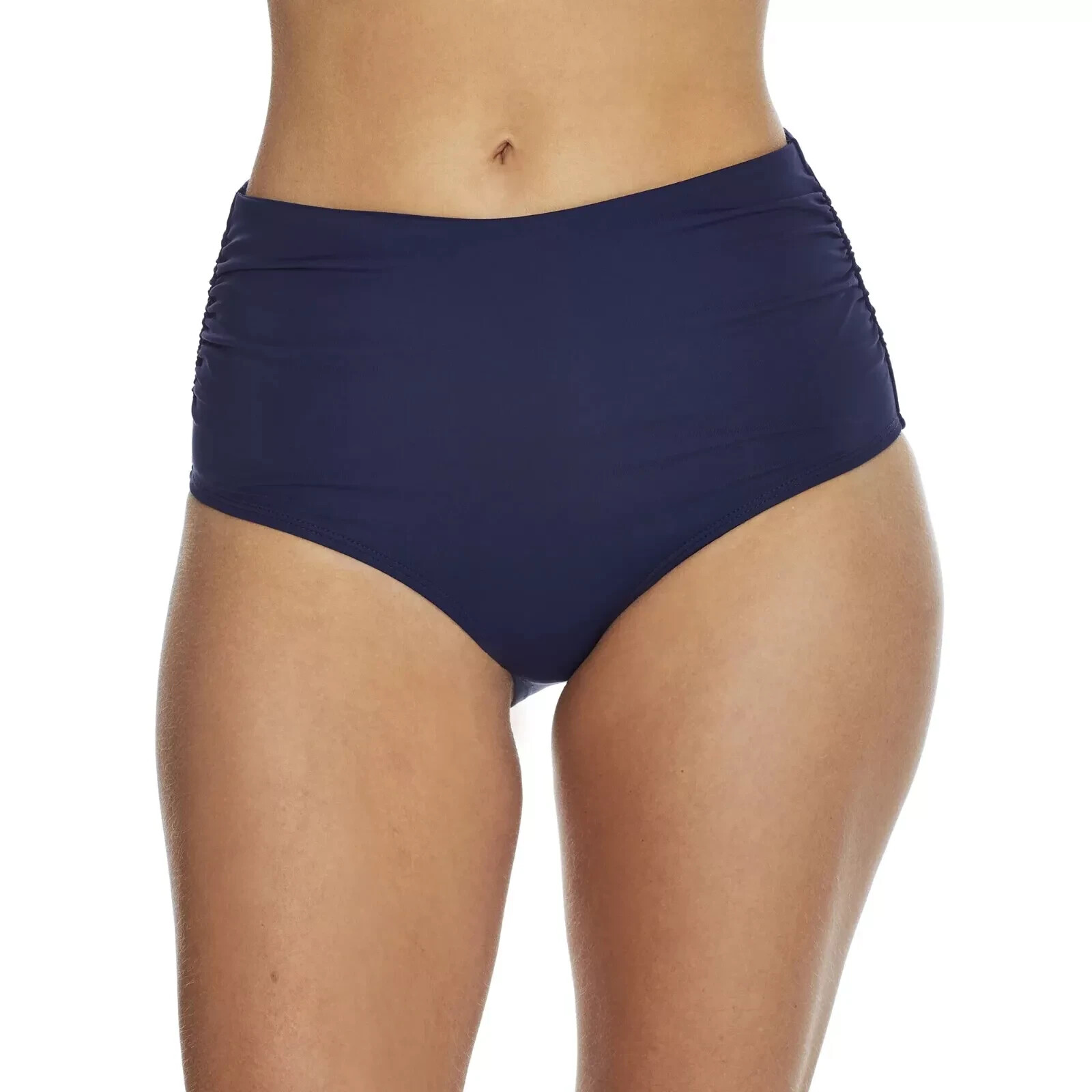 Anne Cole Live in Color Convertible High Waist Shirred Swim Bottoms