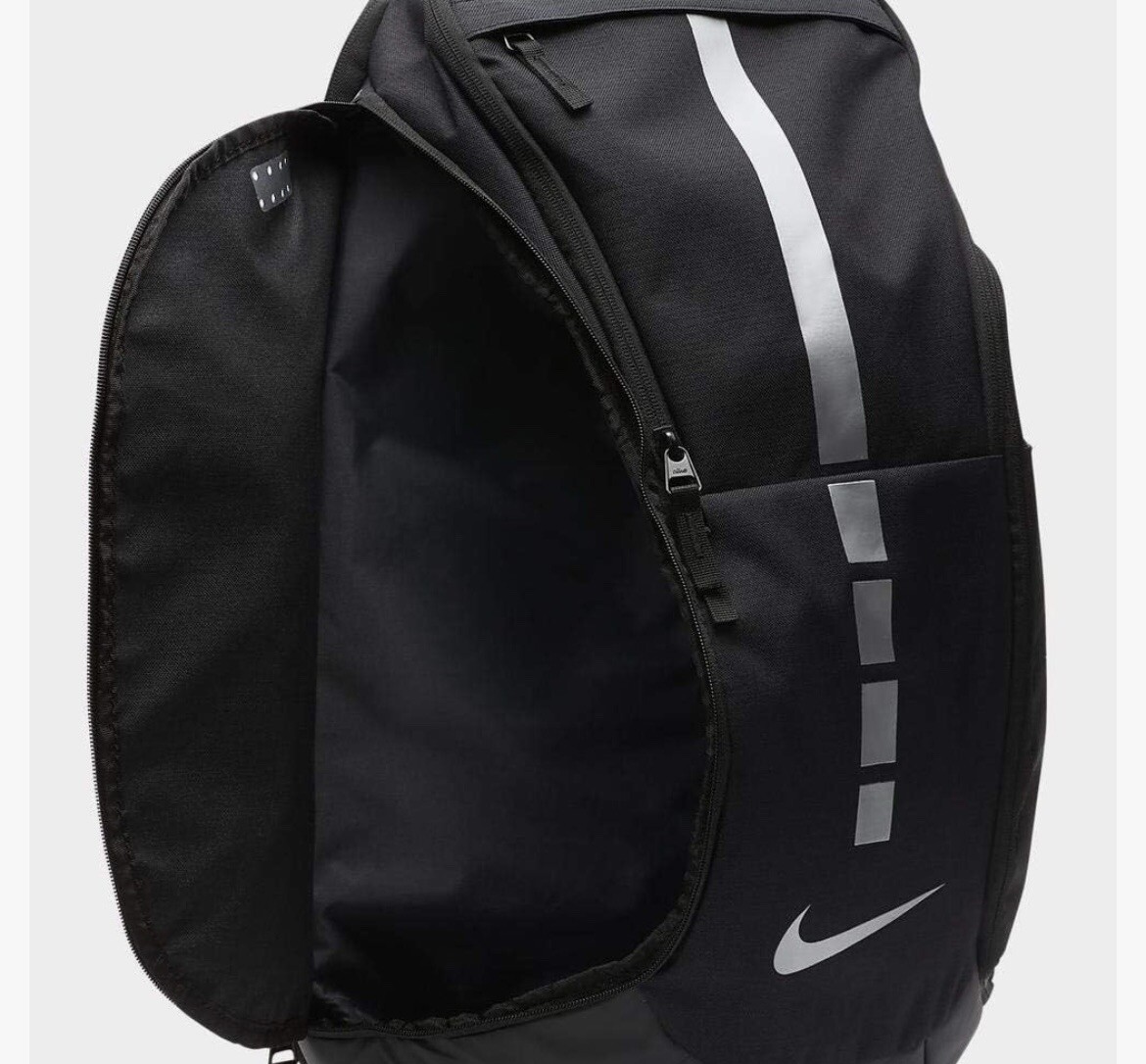 Nike Hoops Elite Pro Basketball Backpack, Black/Metallic/Cool Grey Book Bag