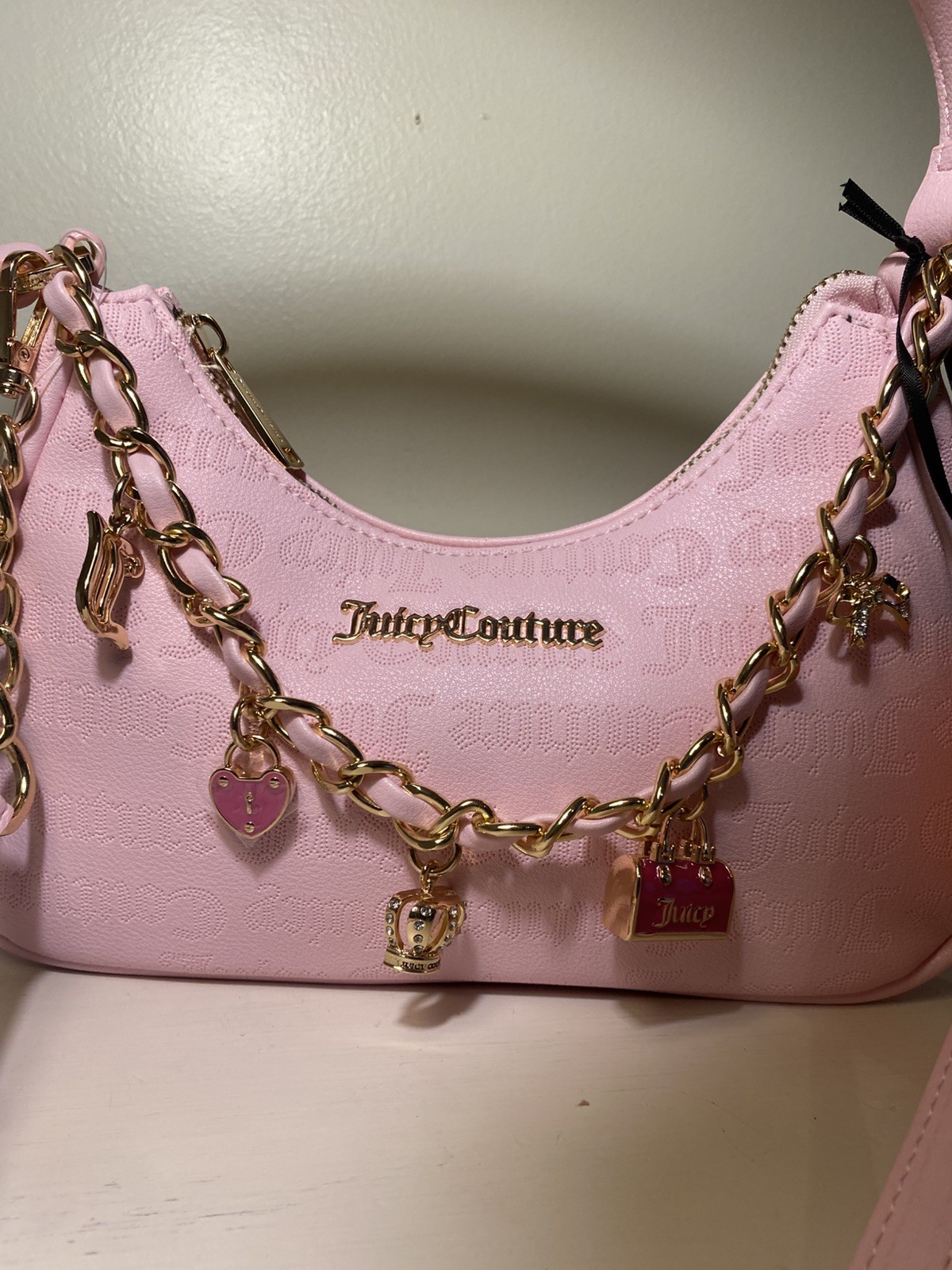 Juicy Couture Princess Charming Shoulder Bag In Light Pink
